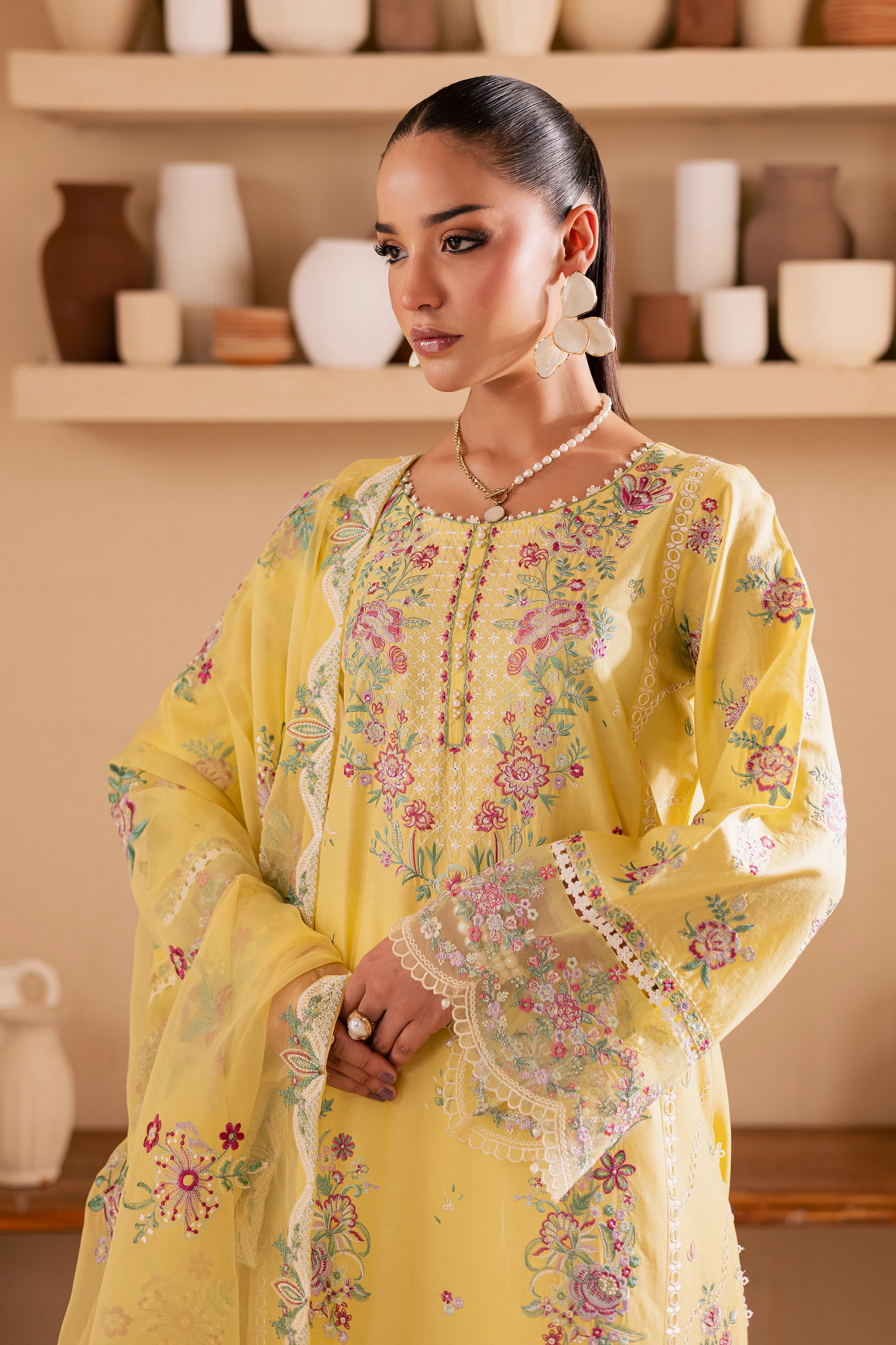 Neesha 3Pc - Embroidered Lawn Dress - Image 3