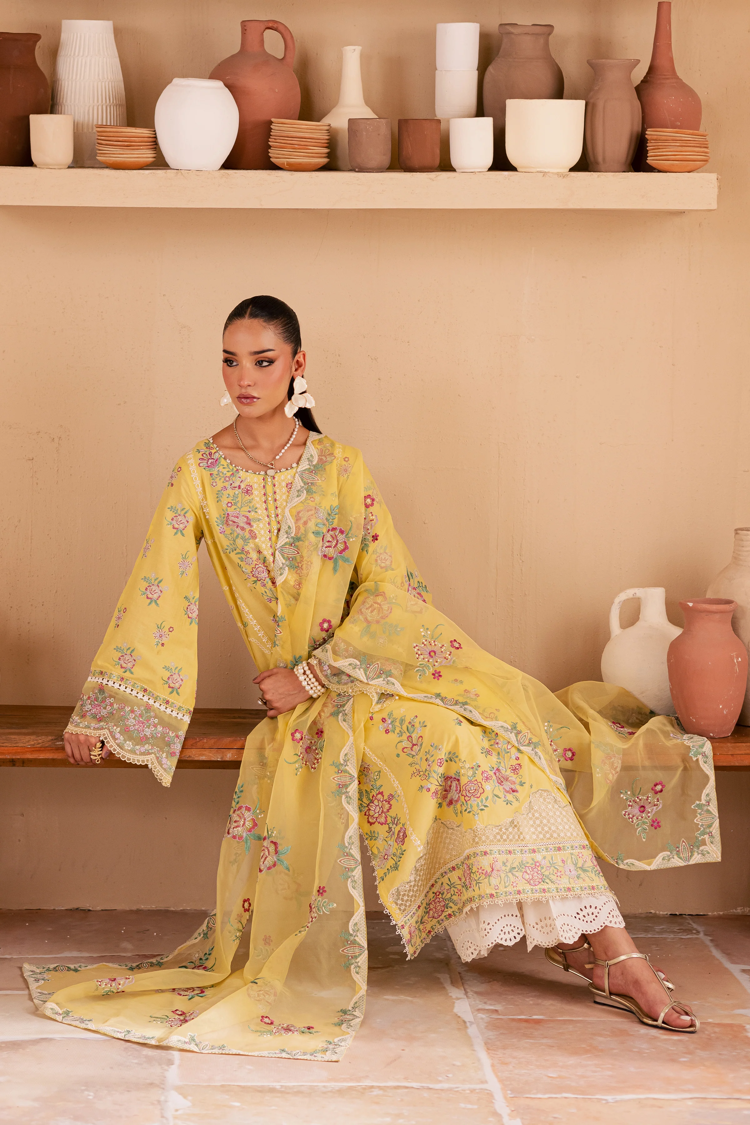 Neesha 3Pc - Embroidered Lawn Dress - Image 4