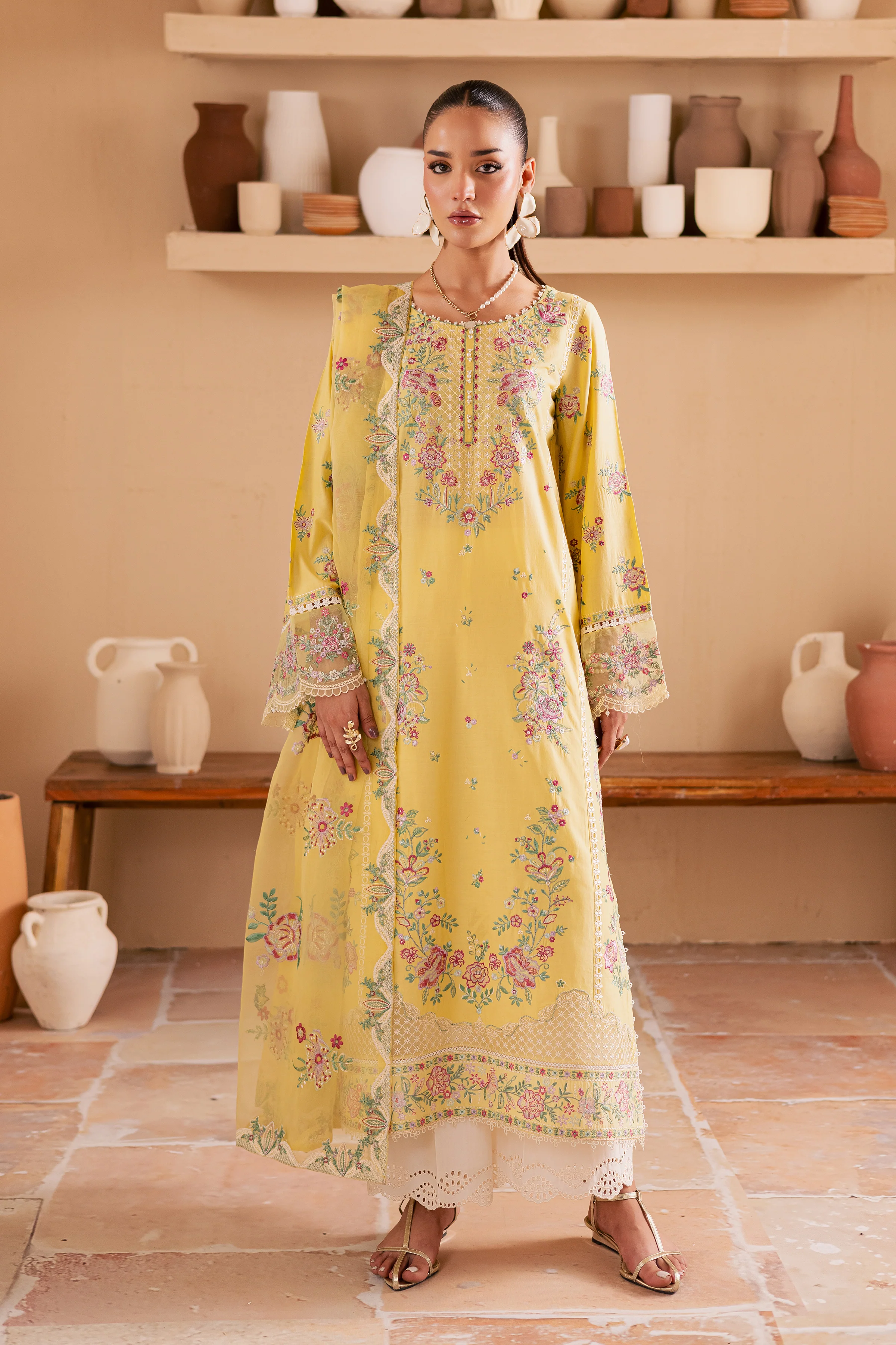 Neesha 3Pc - Embroidered Lawn Dress - Image 5