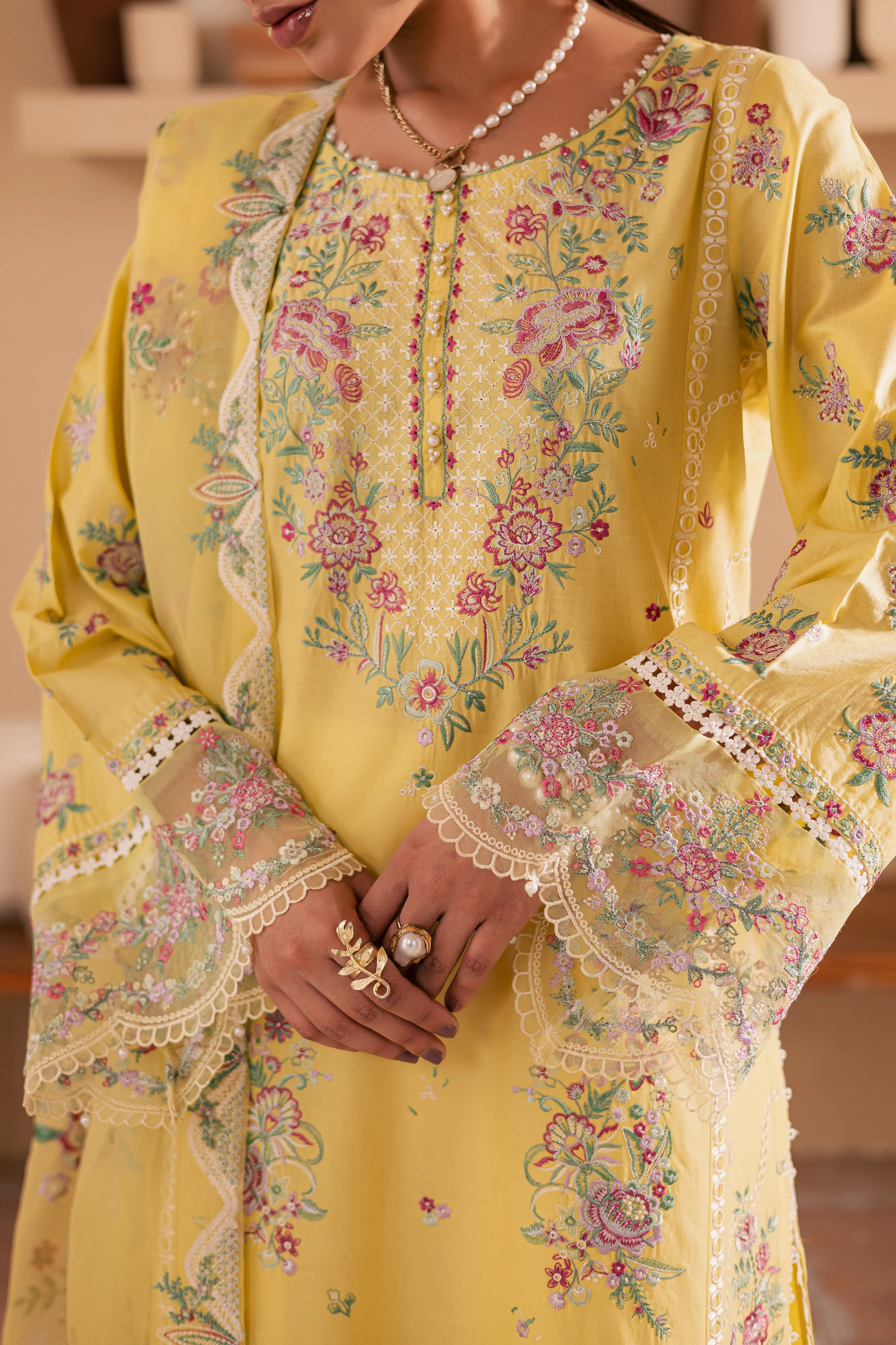 Neesha 3Pc - Embroidered Lawn Dress - Image 7