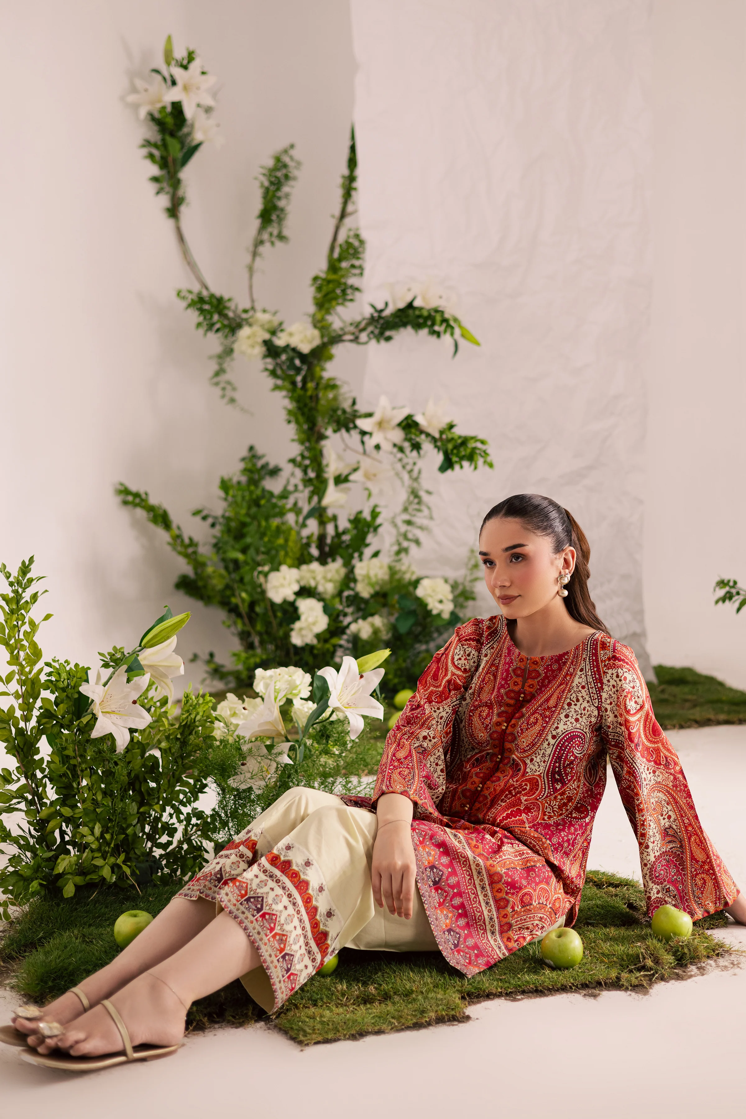 Nellie 2Pc - Printed Lawn Dress - Image 4