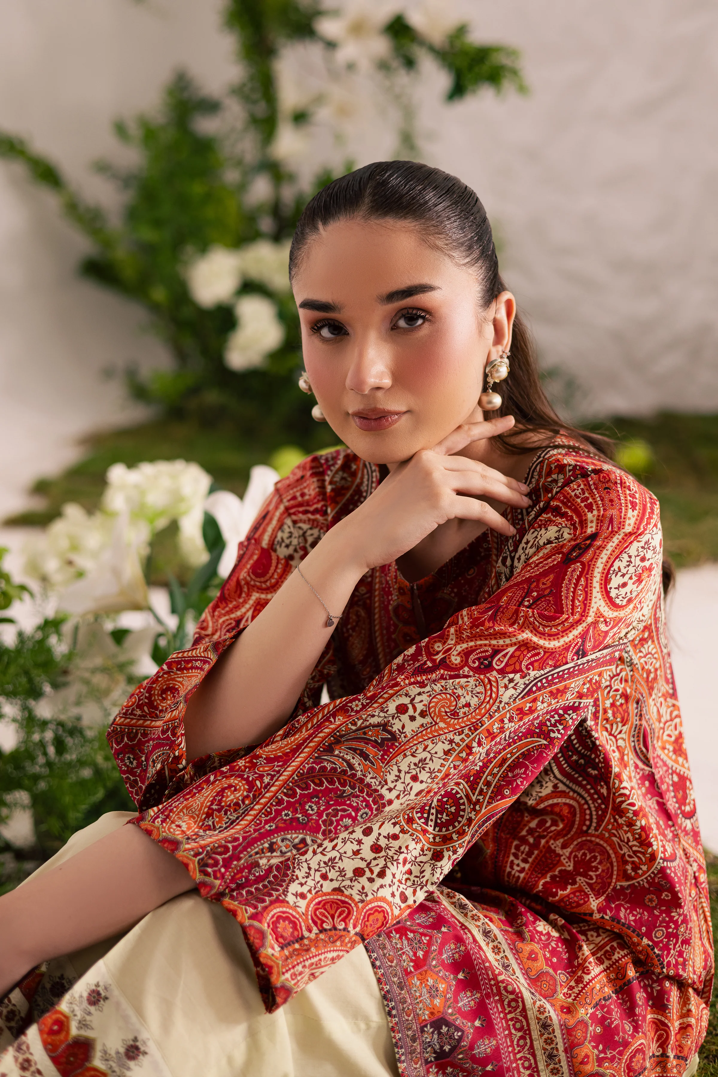 Nellie 2Pc - Printed Lawn Dress - Image 5