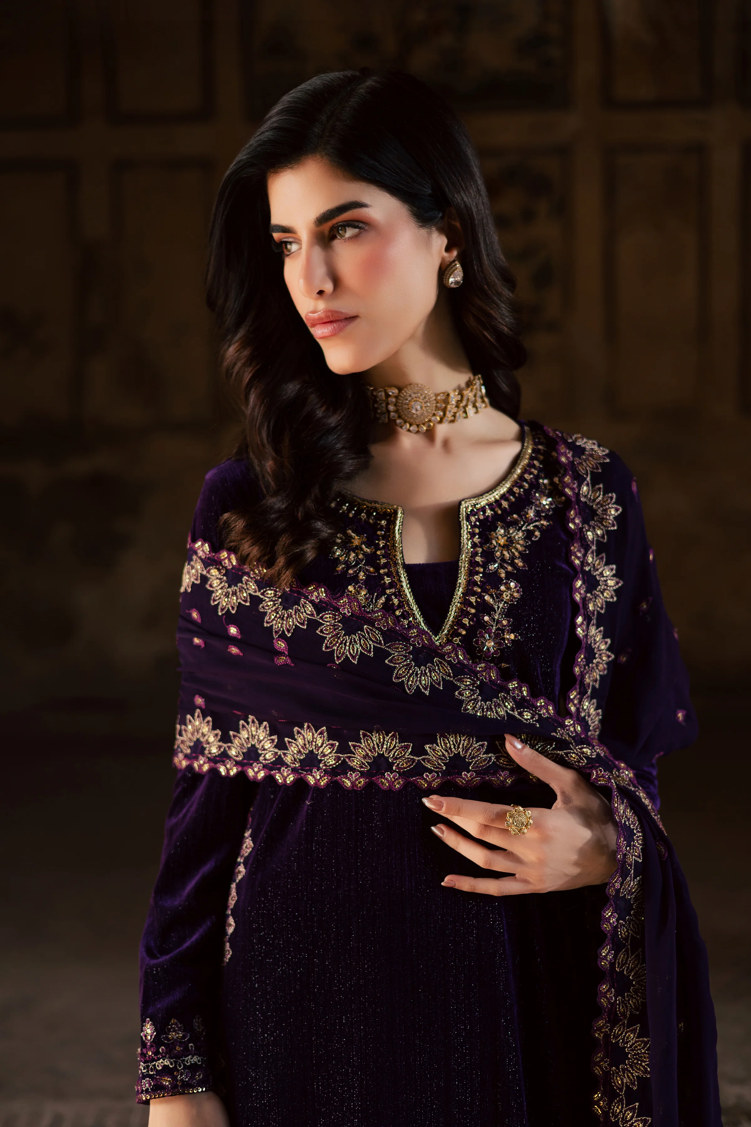 Nera 3Pc - Velvet Formal Dress - Image 3