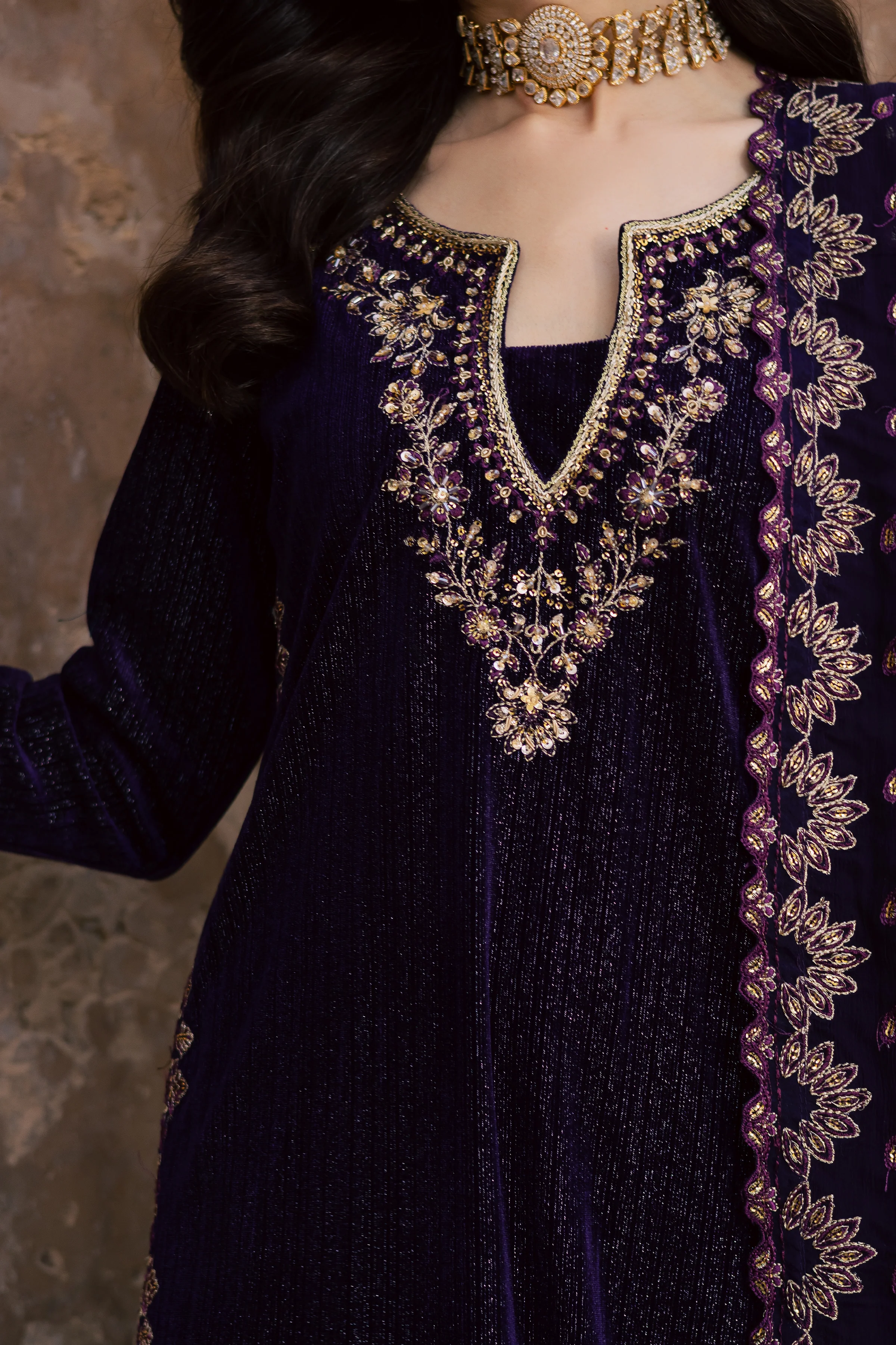 Nera 3Pc - Velvet Formal Dress - Image 5
