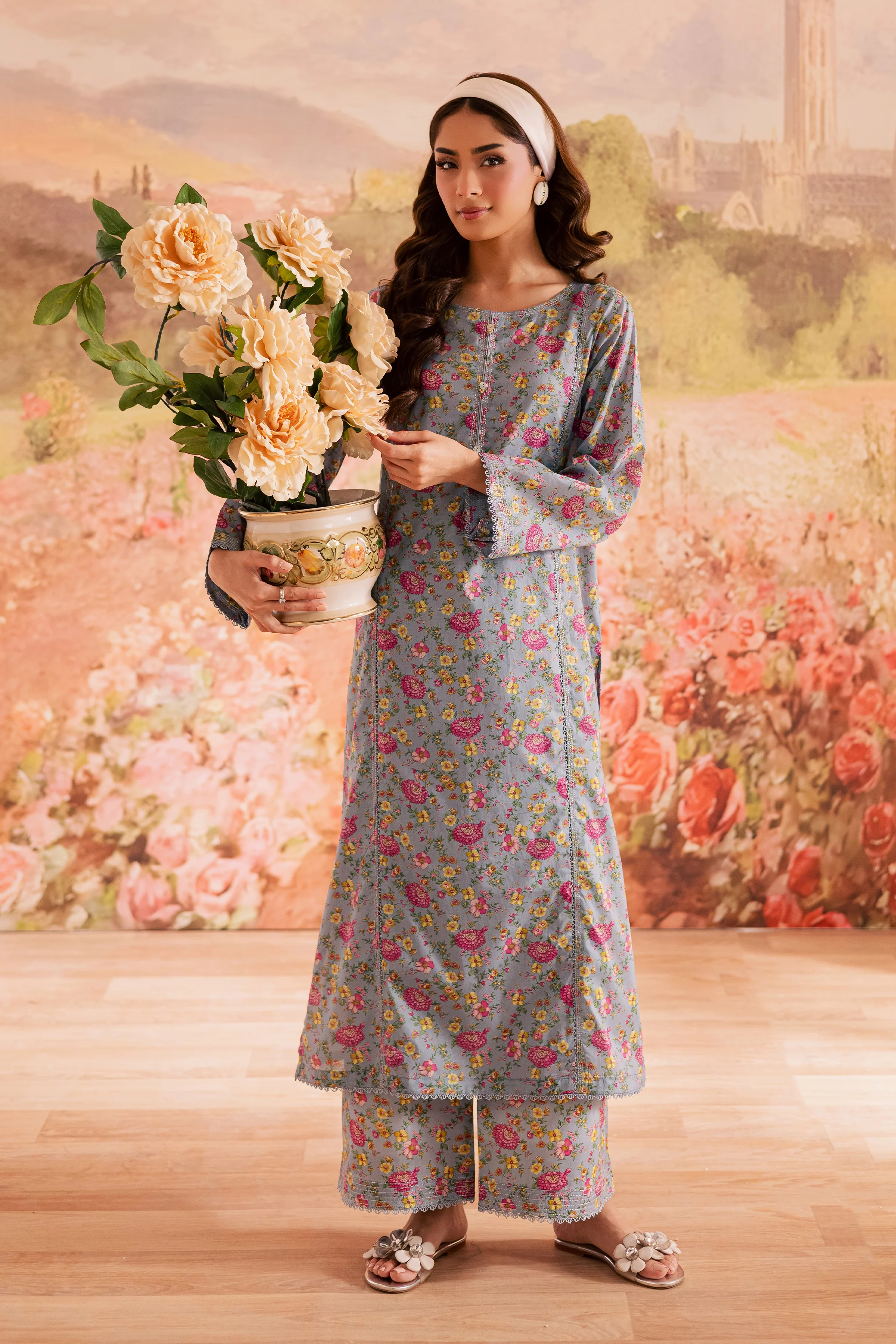 Niv 2Pc - Printed Lawn Dress - Image 4