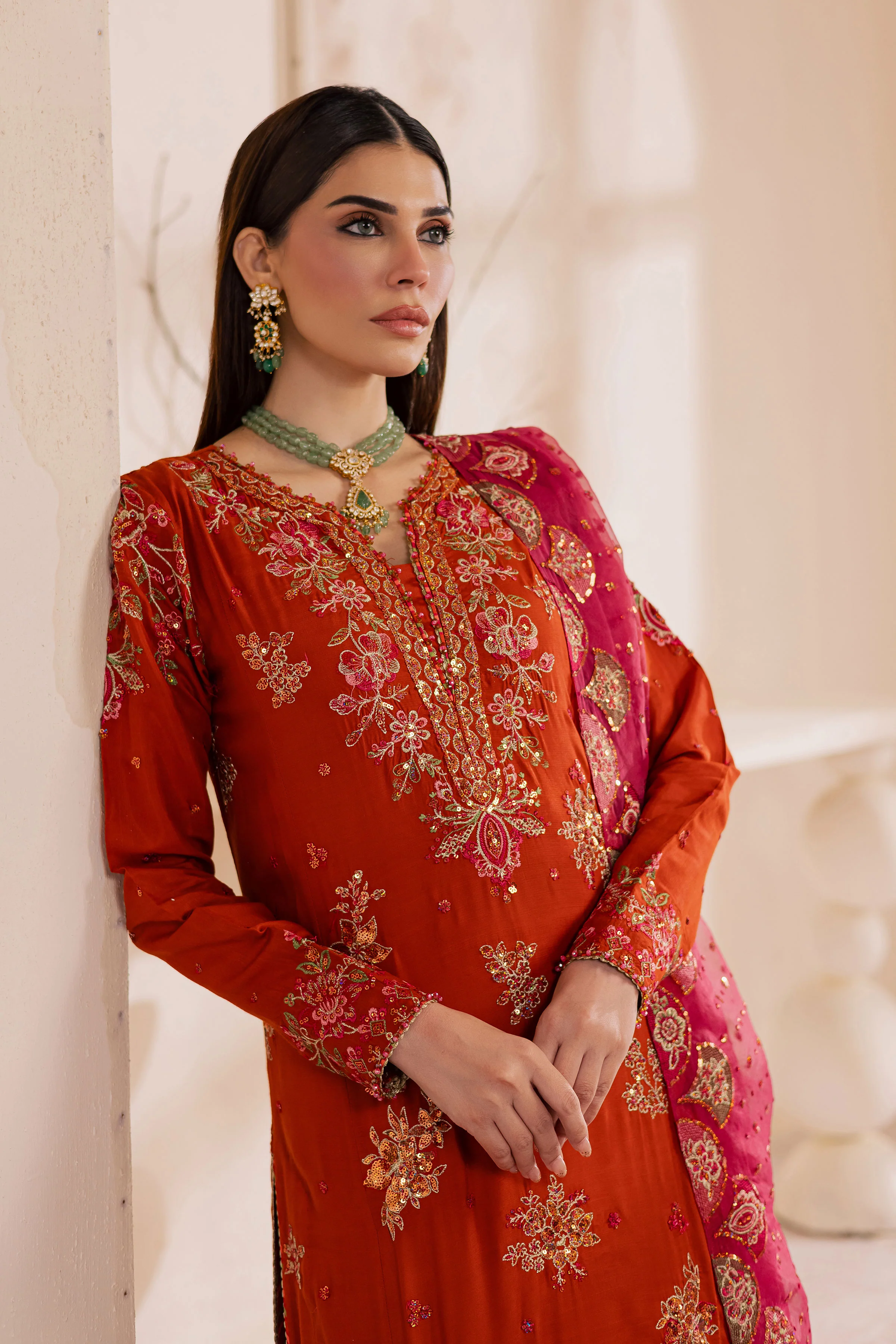 Noor e Gulnaar 3Pc - Embroidered Luxe Pret - Image 2