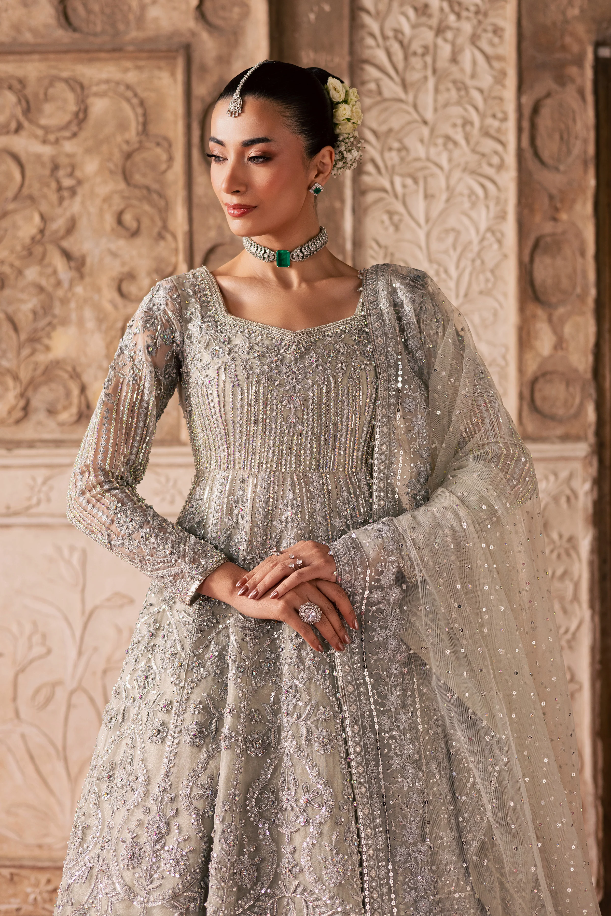 Noor e Sahar 3Pc - Bridal Dress - Image 11