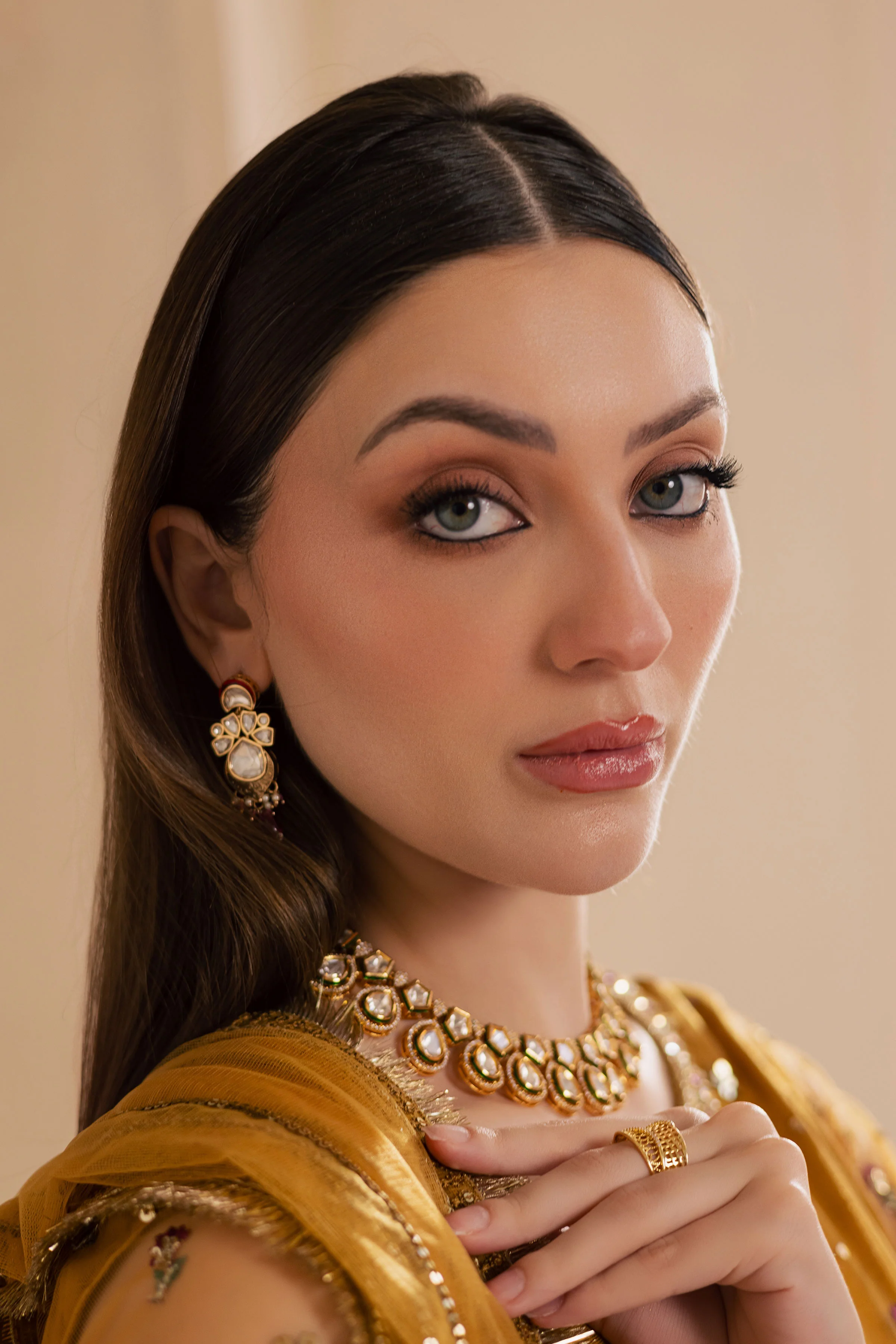 Noura 3Pc - Embroidered Luxe Pret - Image 4