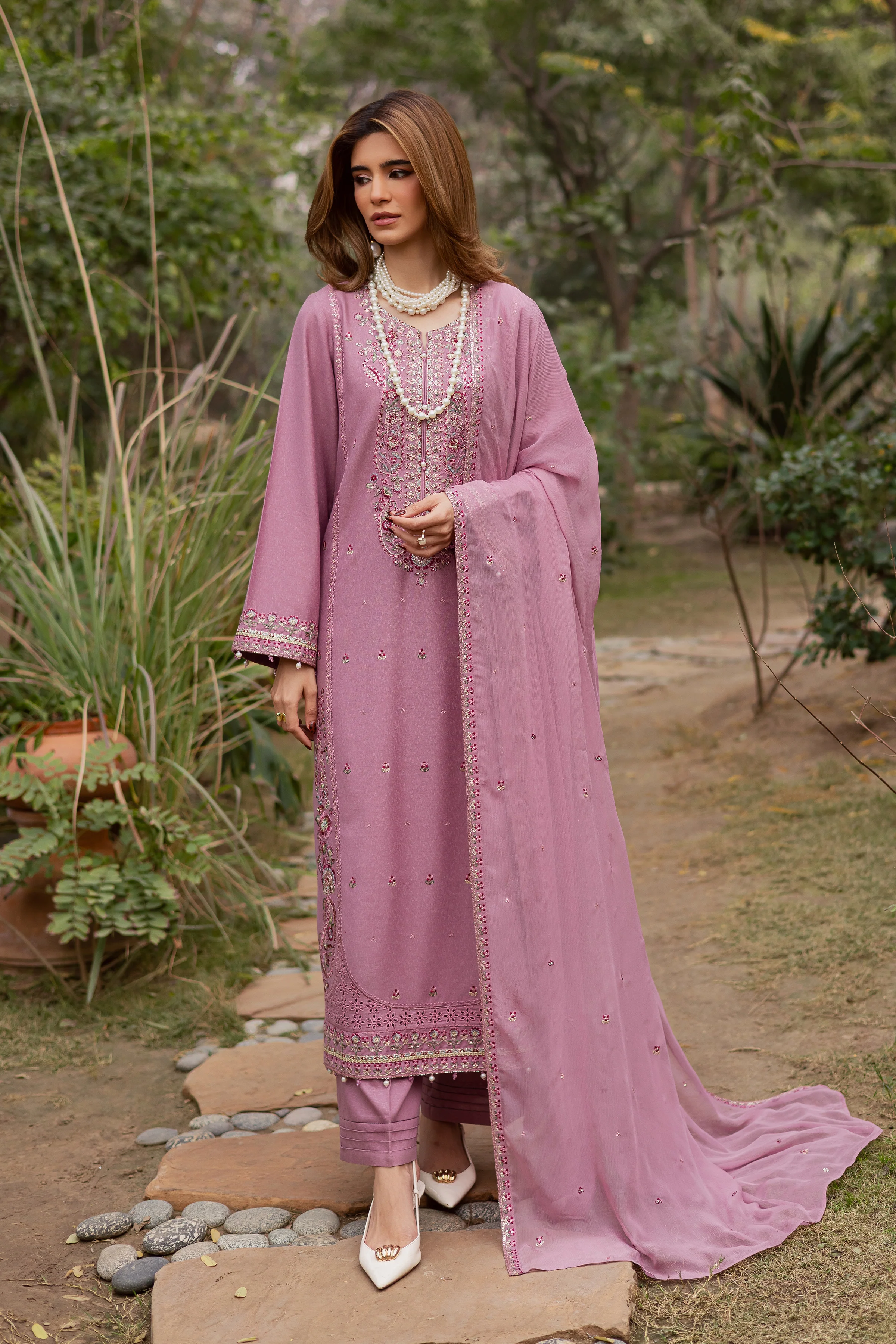 November 3Pc - Embroidered Festive Pret - Image 3