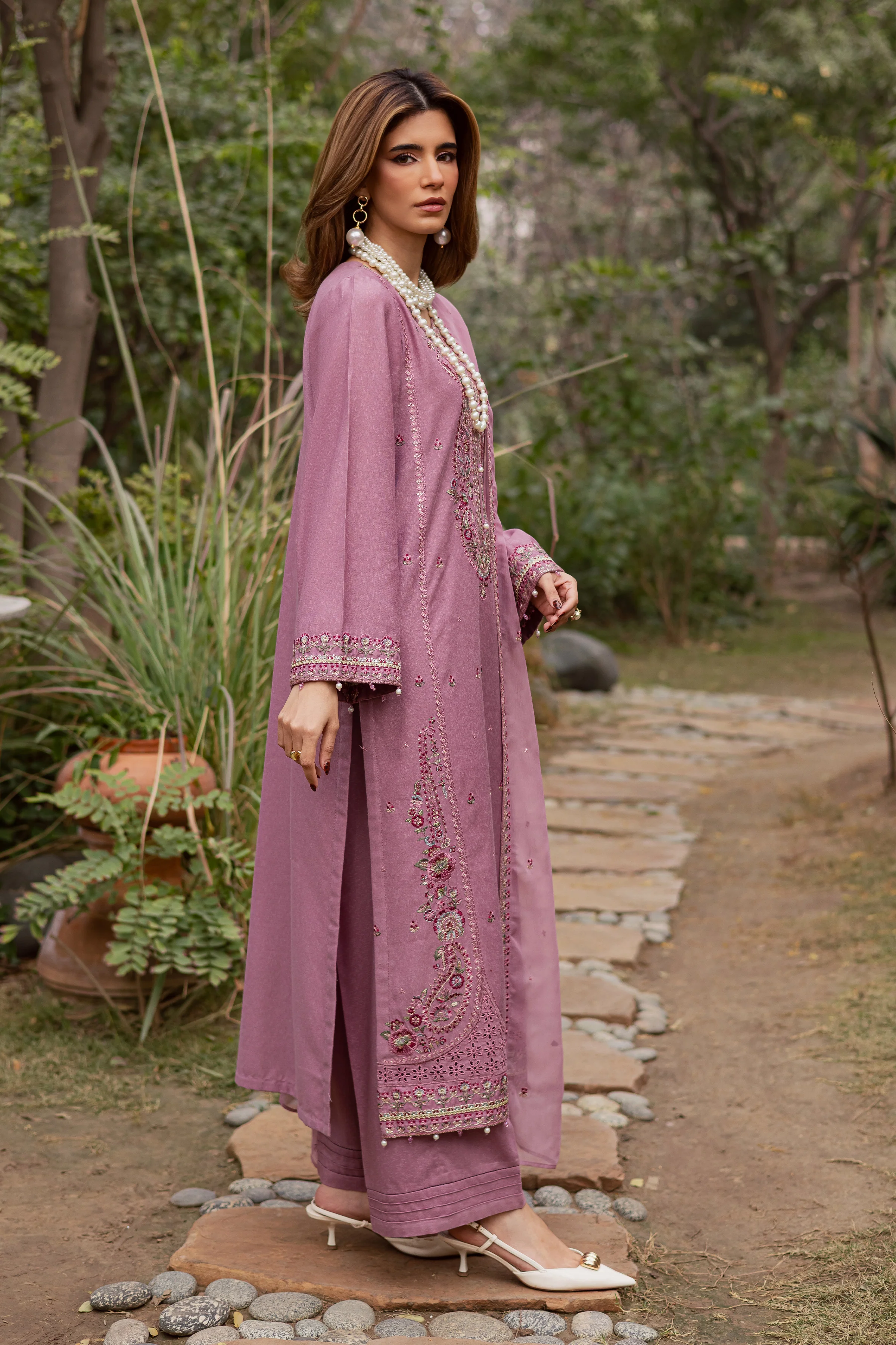 November 3Pc - Embroidered Festive Pret - Image 5