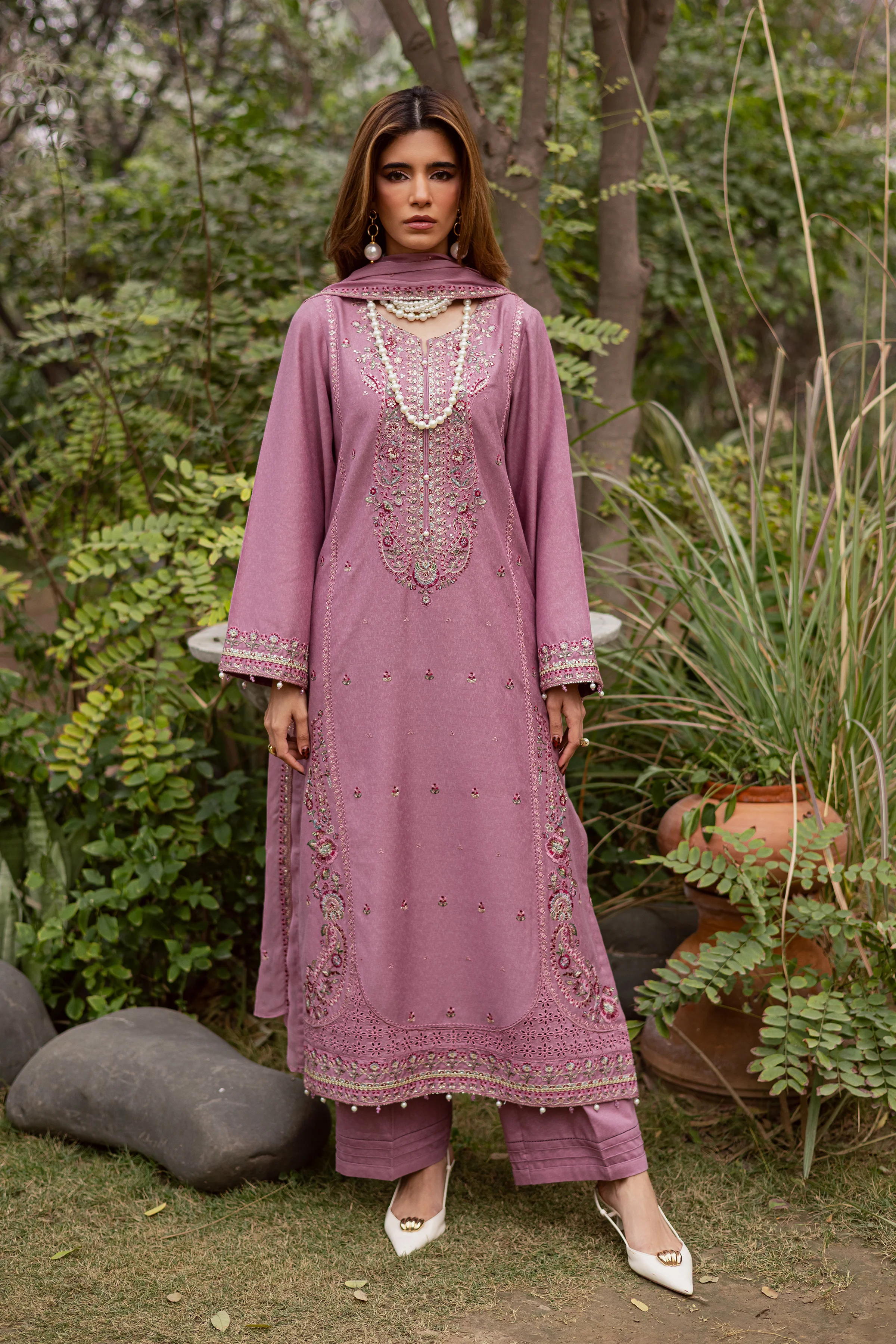 November 3Pc - Embroidered Festive Pret - Image 6