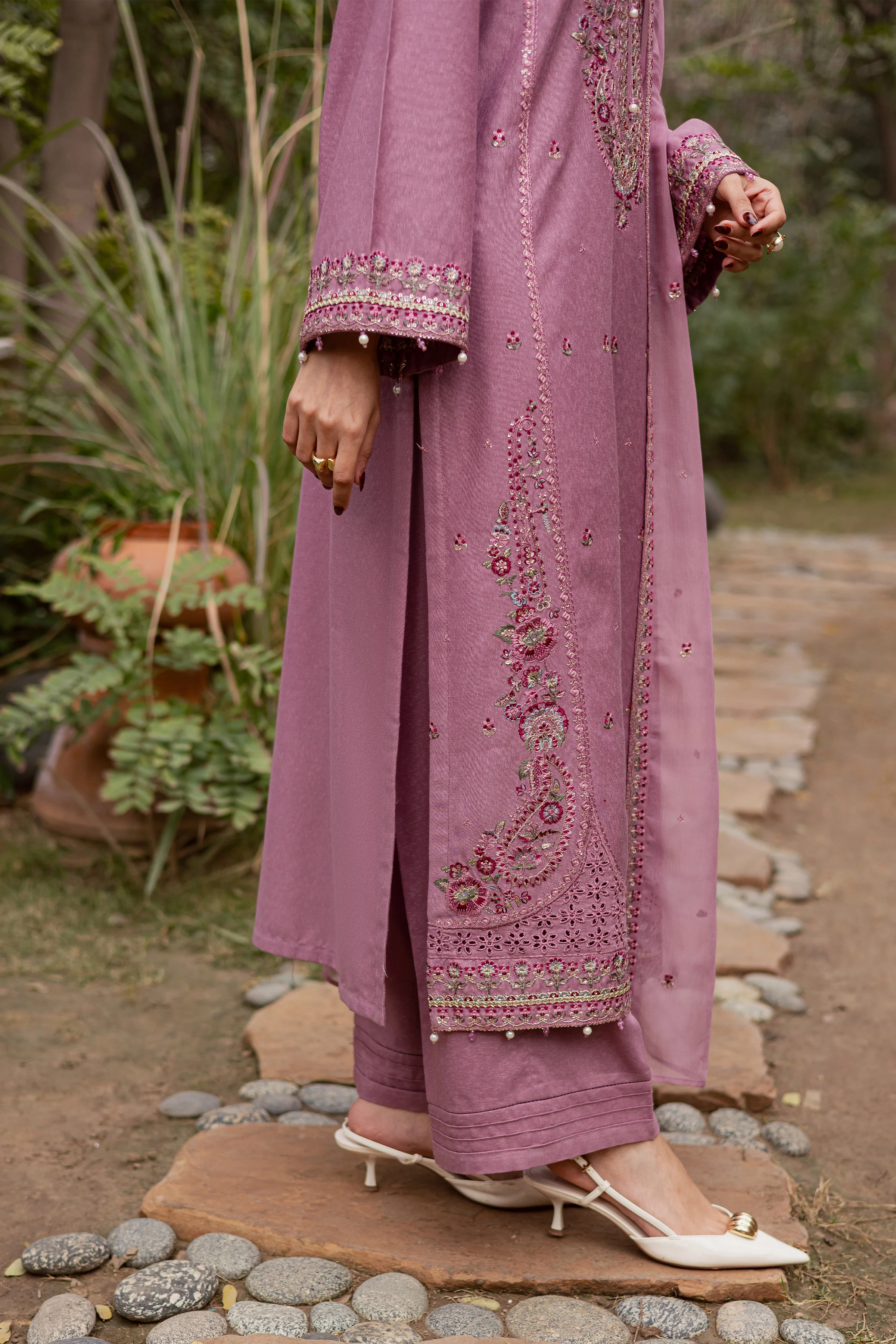 November 3Pc - Embroidered Festive Pret - Image 8
