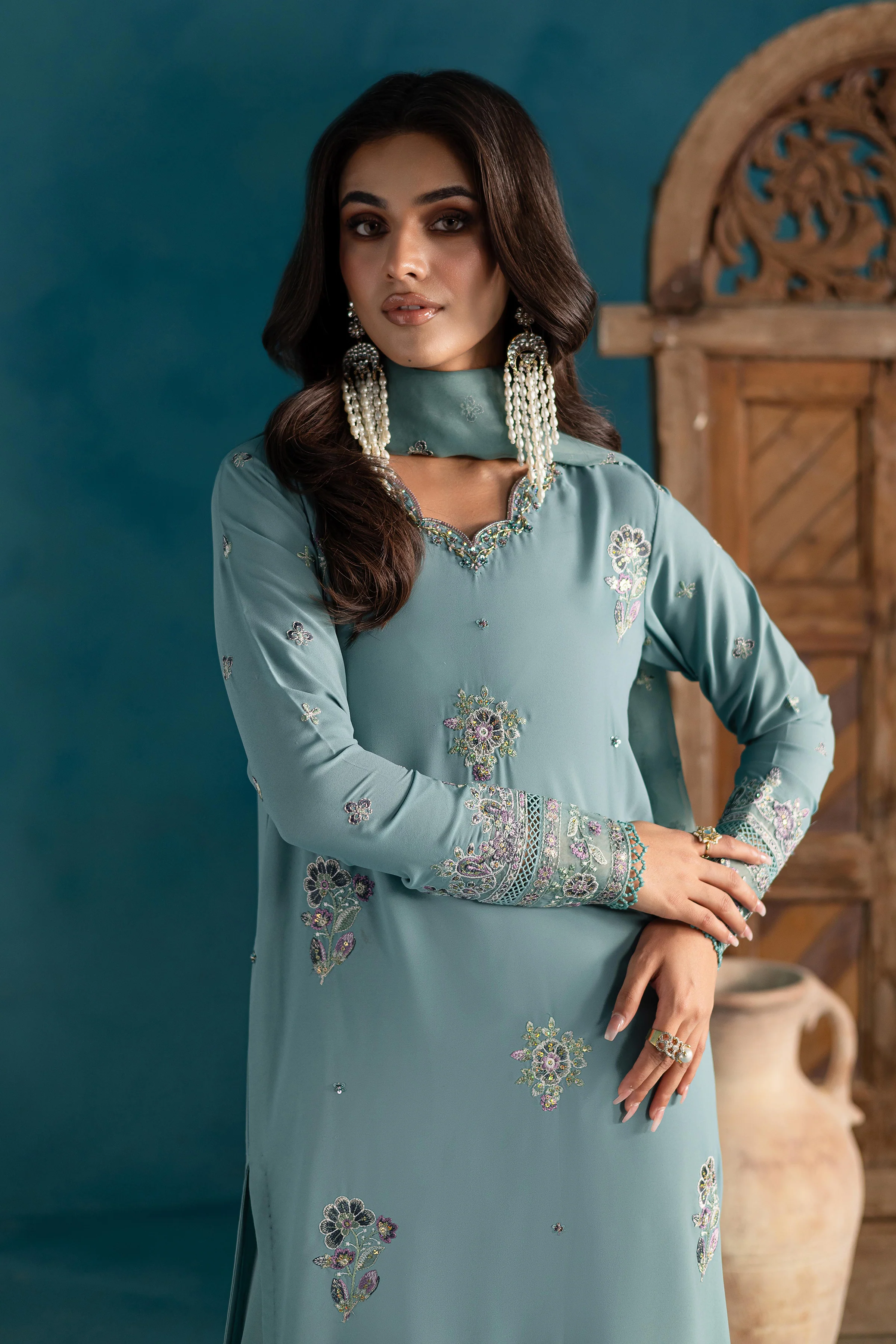 Noyan 3Pc - Georgette Luxe Pret - Image 2