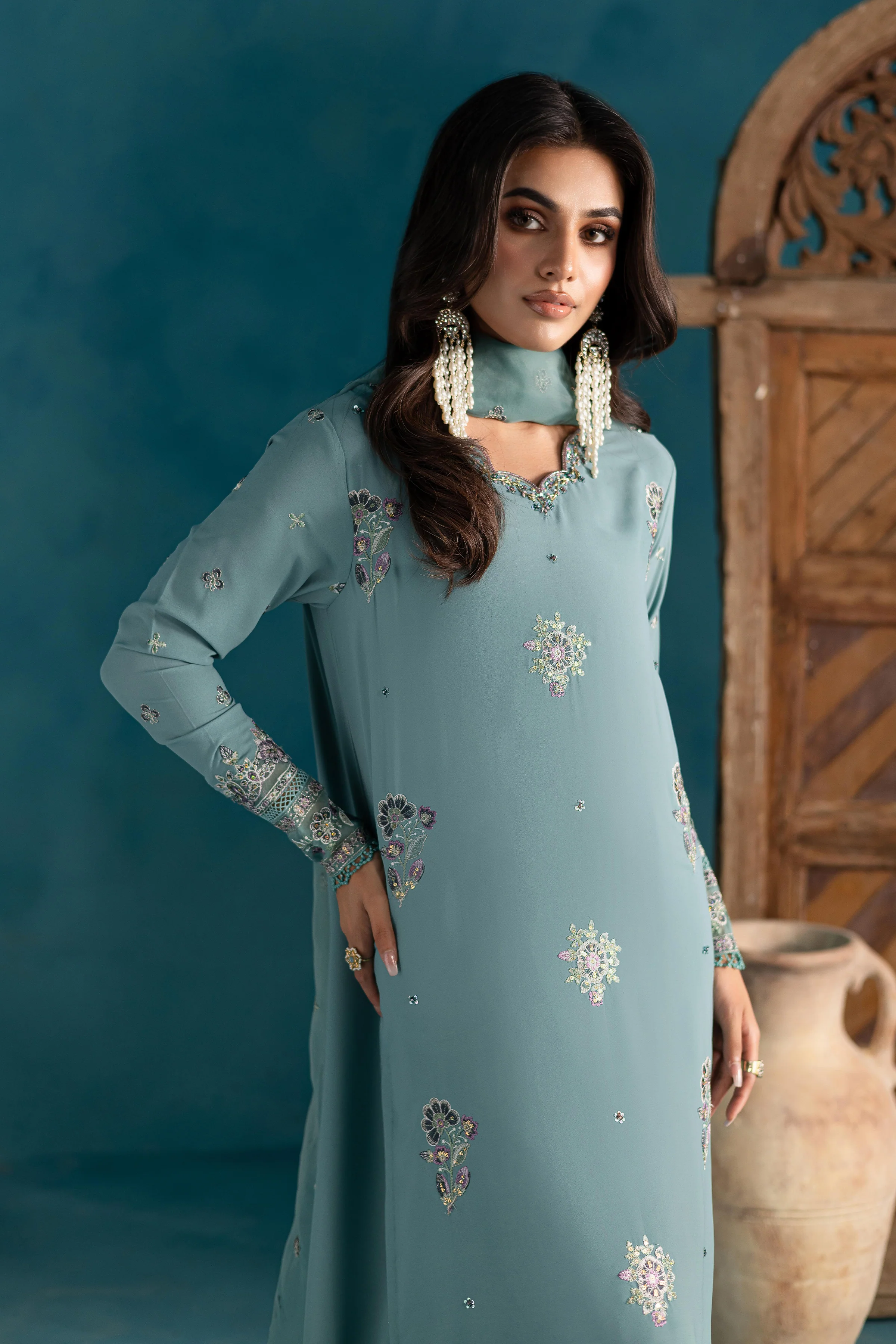 Noyan 3Pc - Georgette Luxe Pret - Image 6