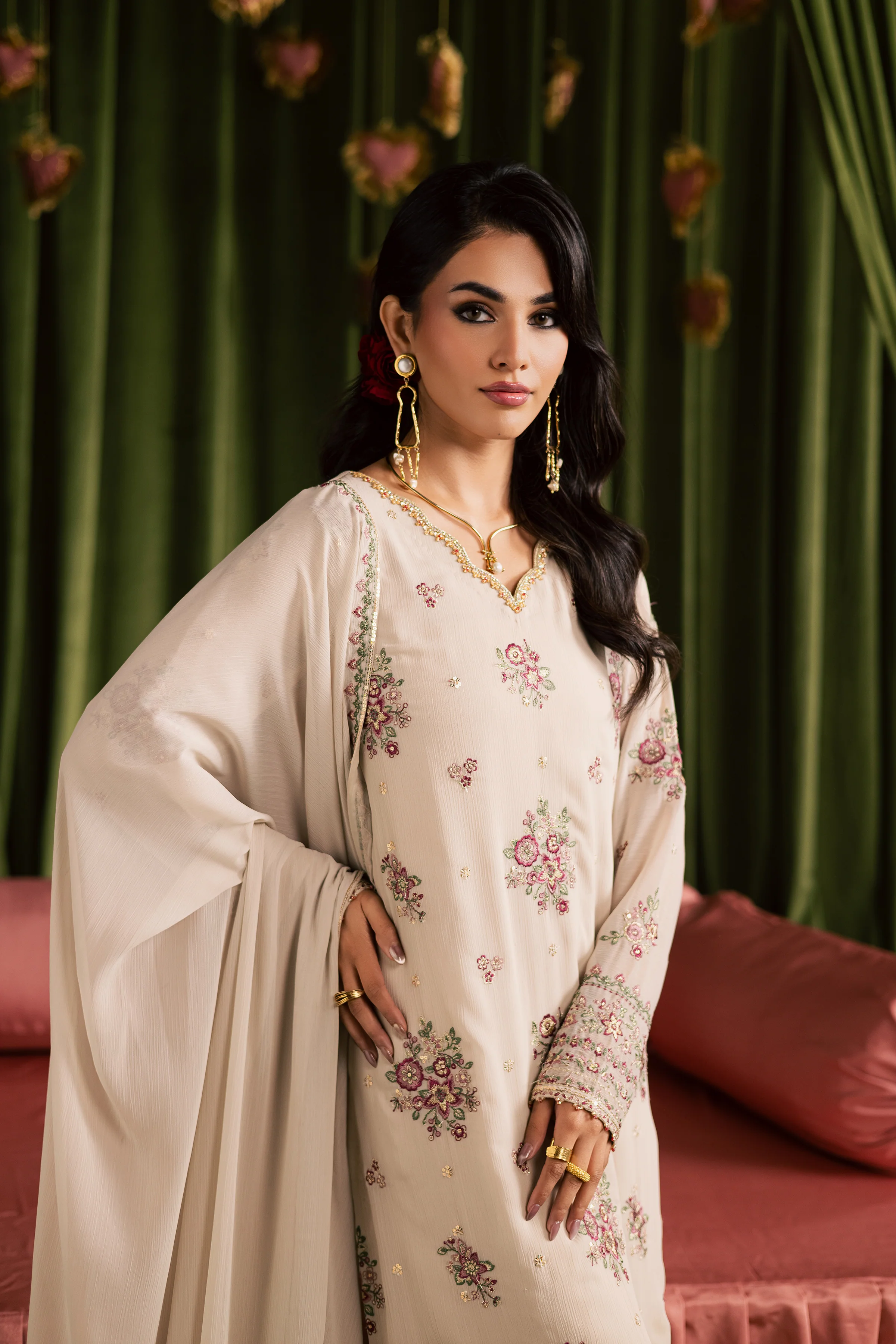 Nur Fasana 3Pc - Festive Luxe Pret - Image 5