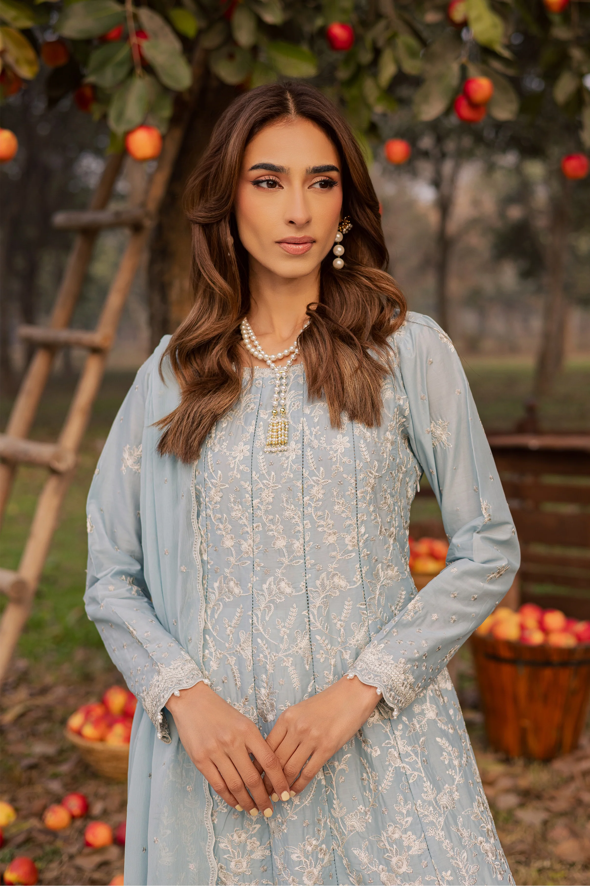 Nur Ray 3Pc - Festive Embroidered Lawn - Image 2