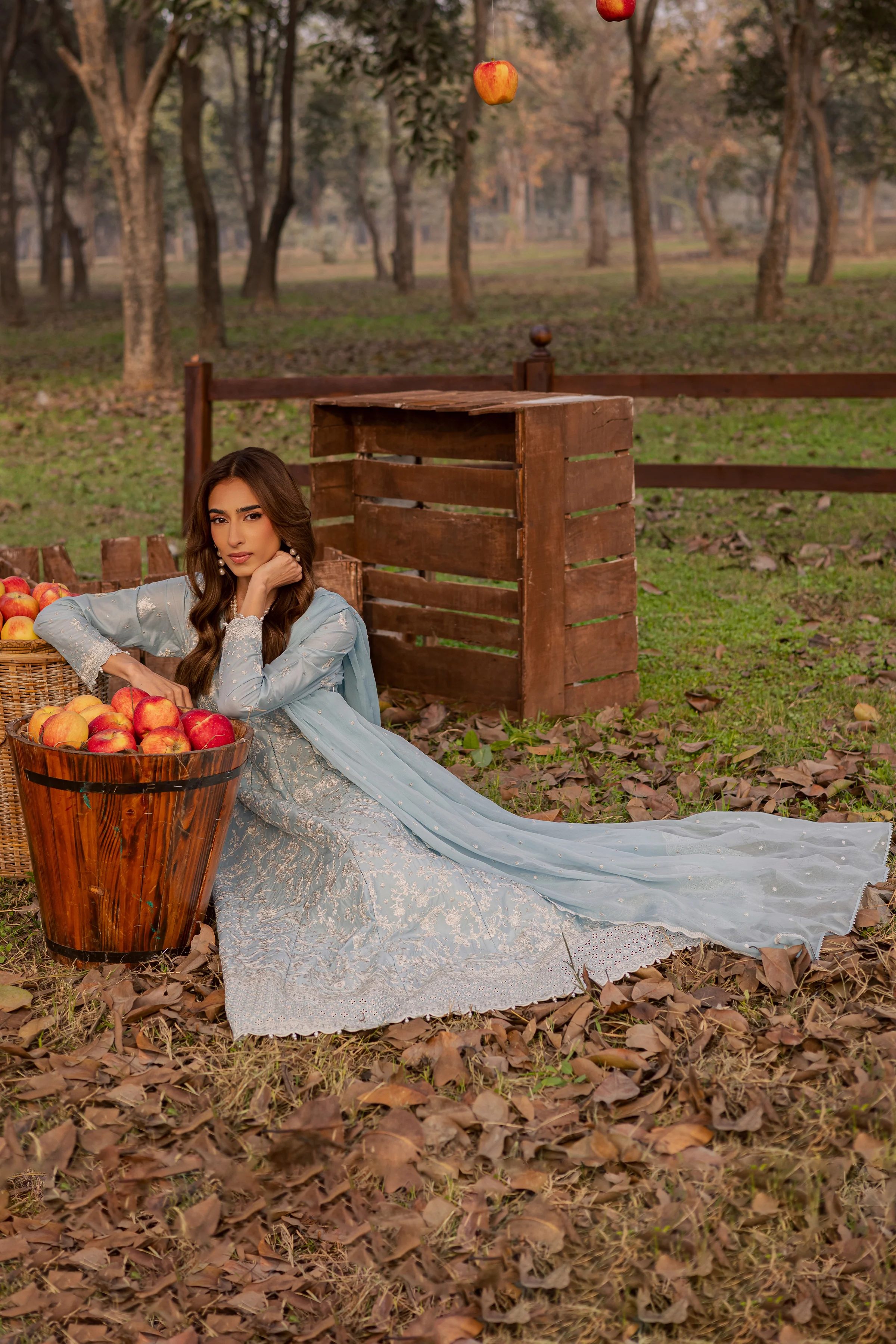 Nur Ray 3Pc - Festive Embroidered Lawn - Image 3