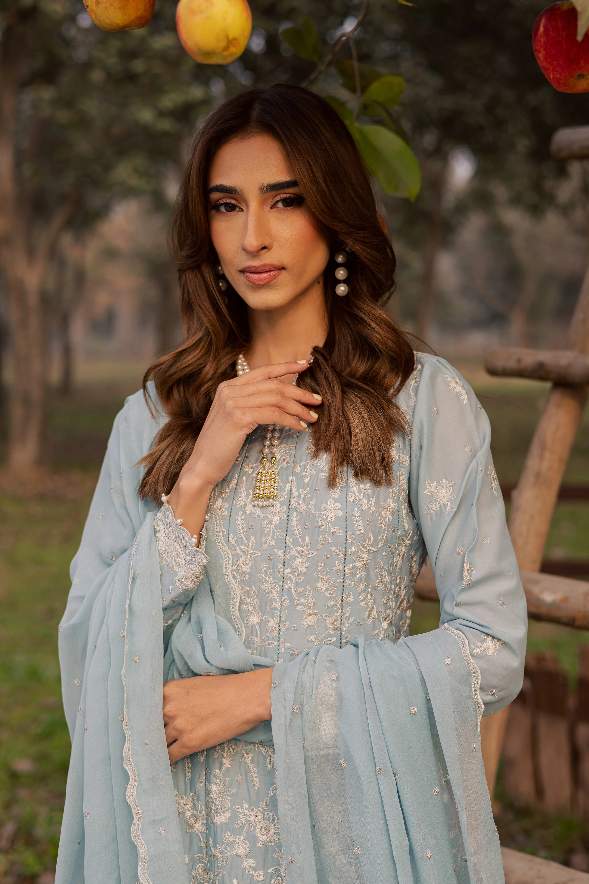 Nur Ray 3Pc - Festive Embroidered Lawn - Image 4