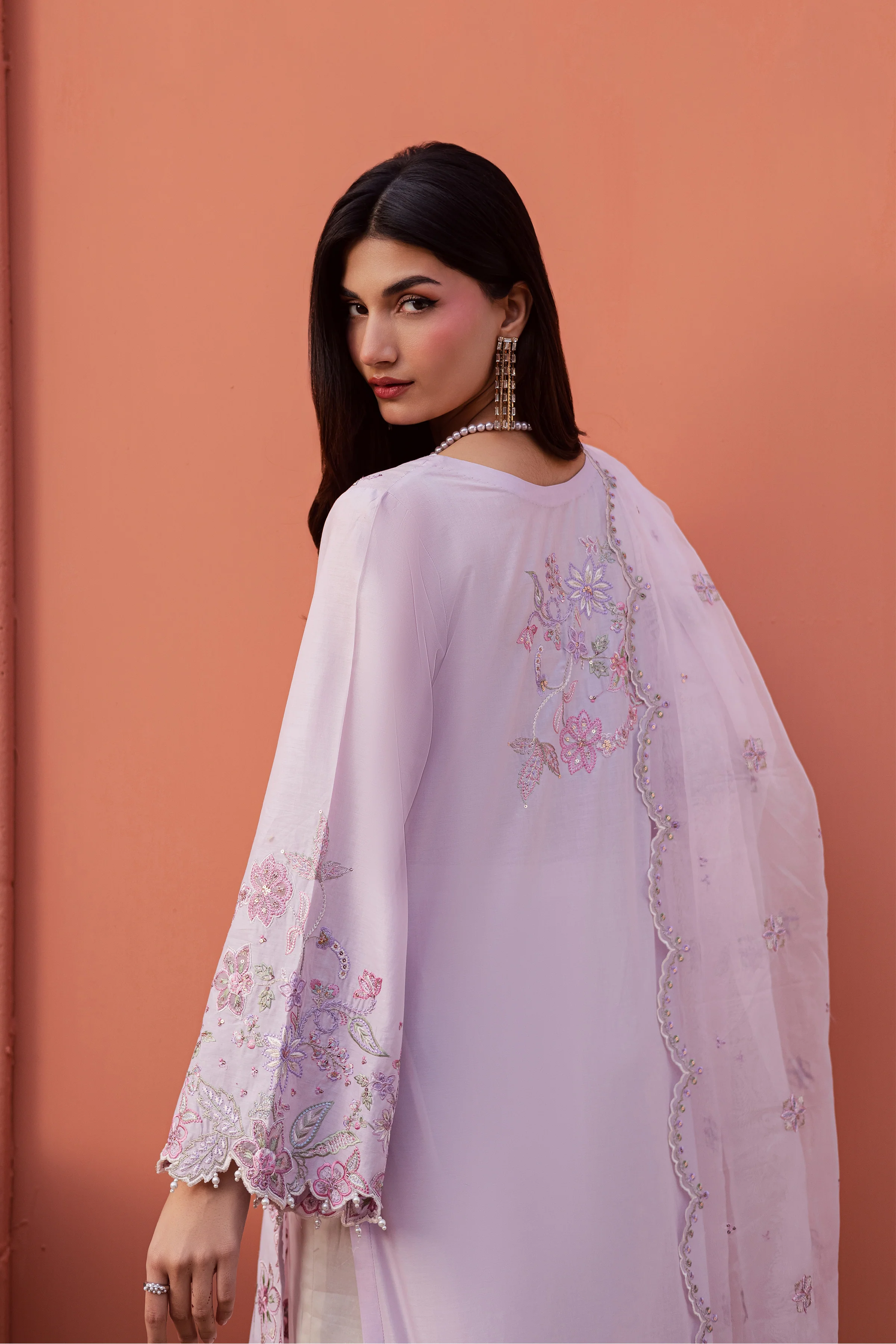 Nysa 3Pc - Festive Embroidered Lawn - Image 4