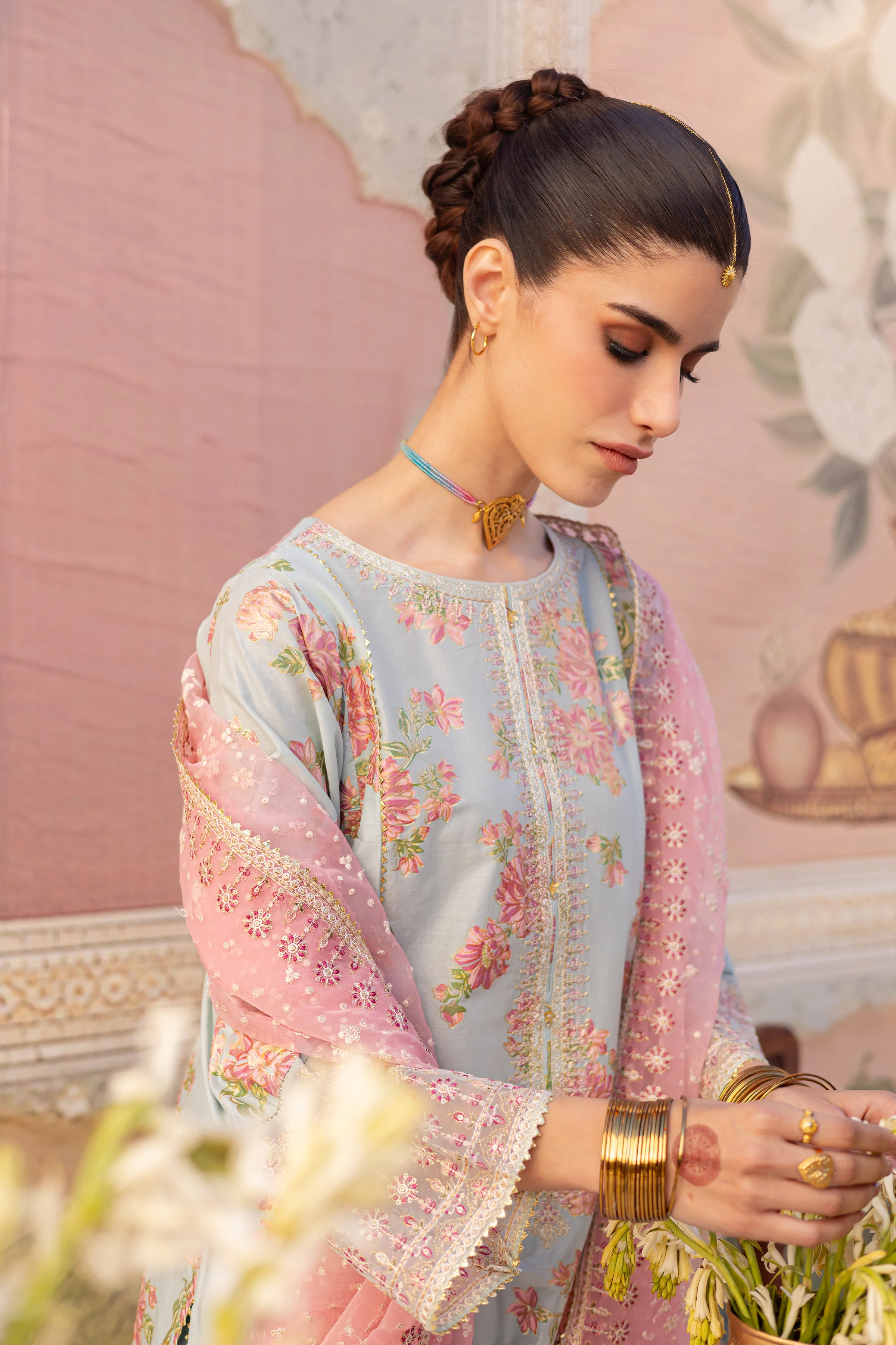 Ocean Bloom 3Pc- Printed Lawn Dress - Image 6
