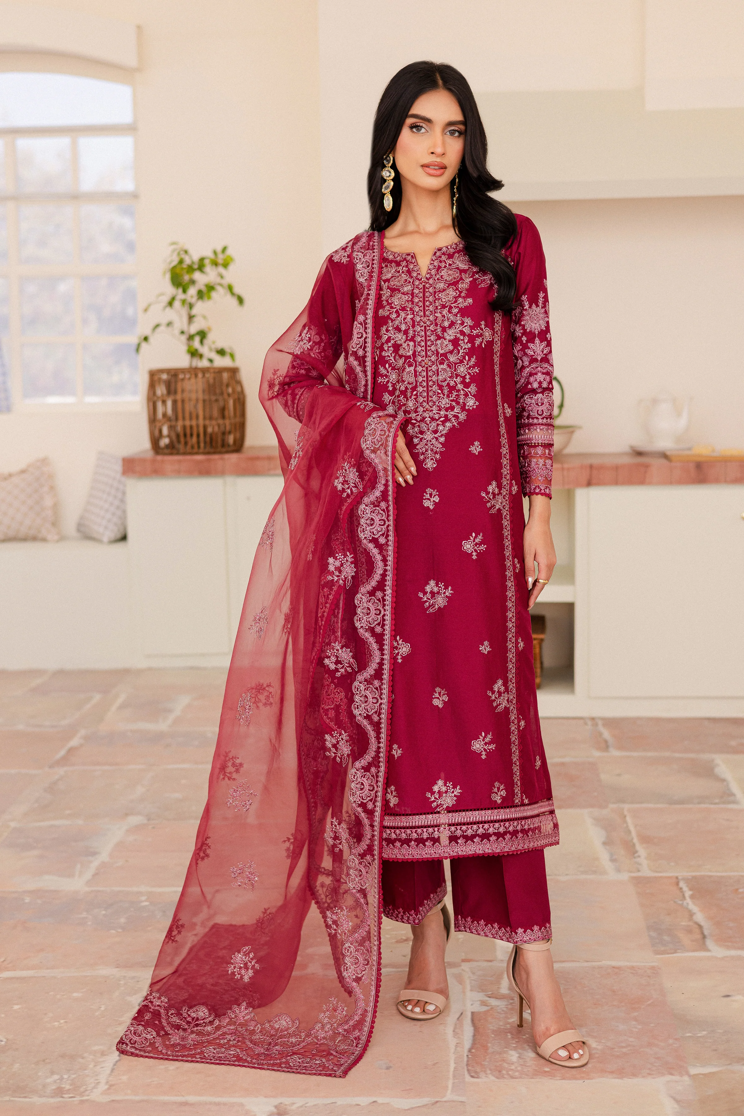 Octafrey 3Pc - Embroidered Lawn Dress - Image 4