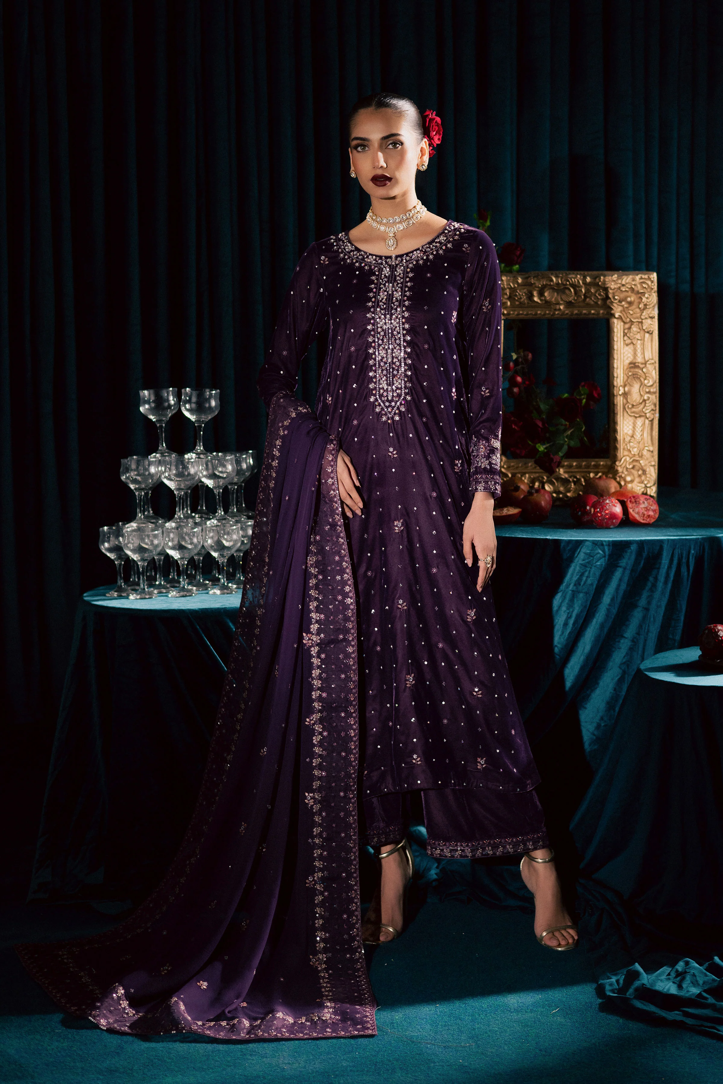 Odin 3Pc - Velvet Formal Dress - Image 10