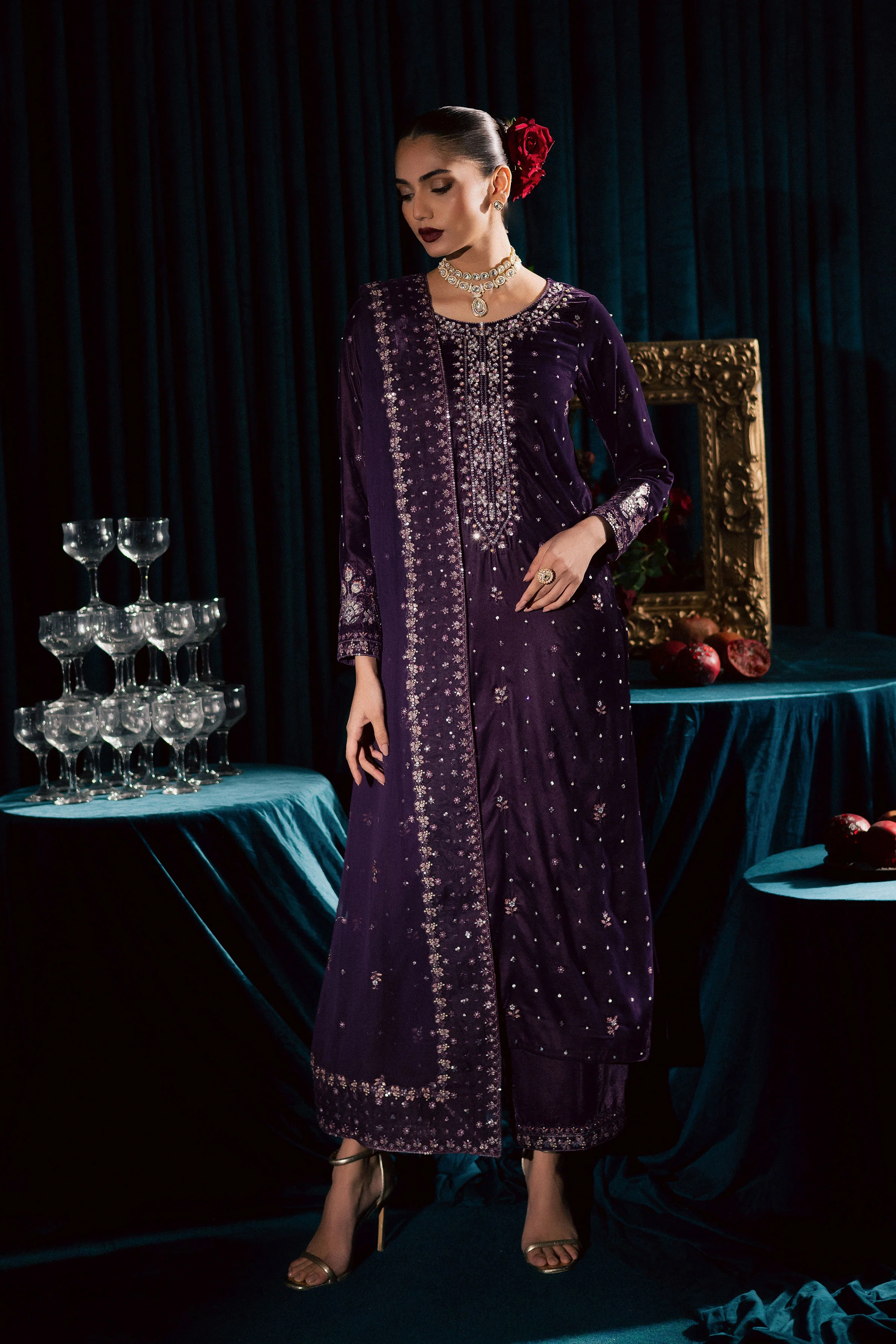 Odin 3Pc - Velvet Formal Dress - Image 14