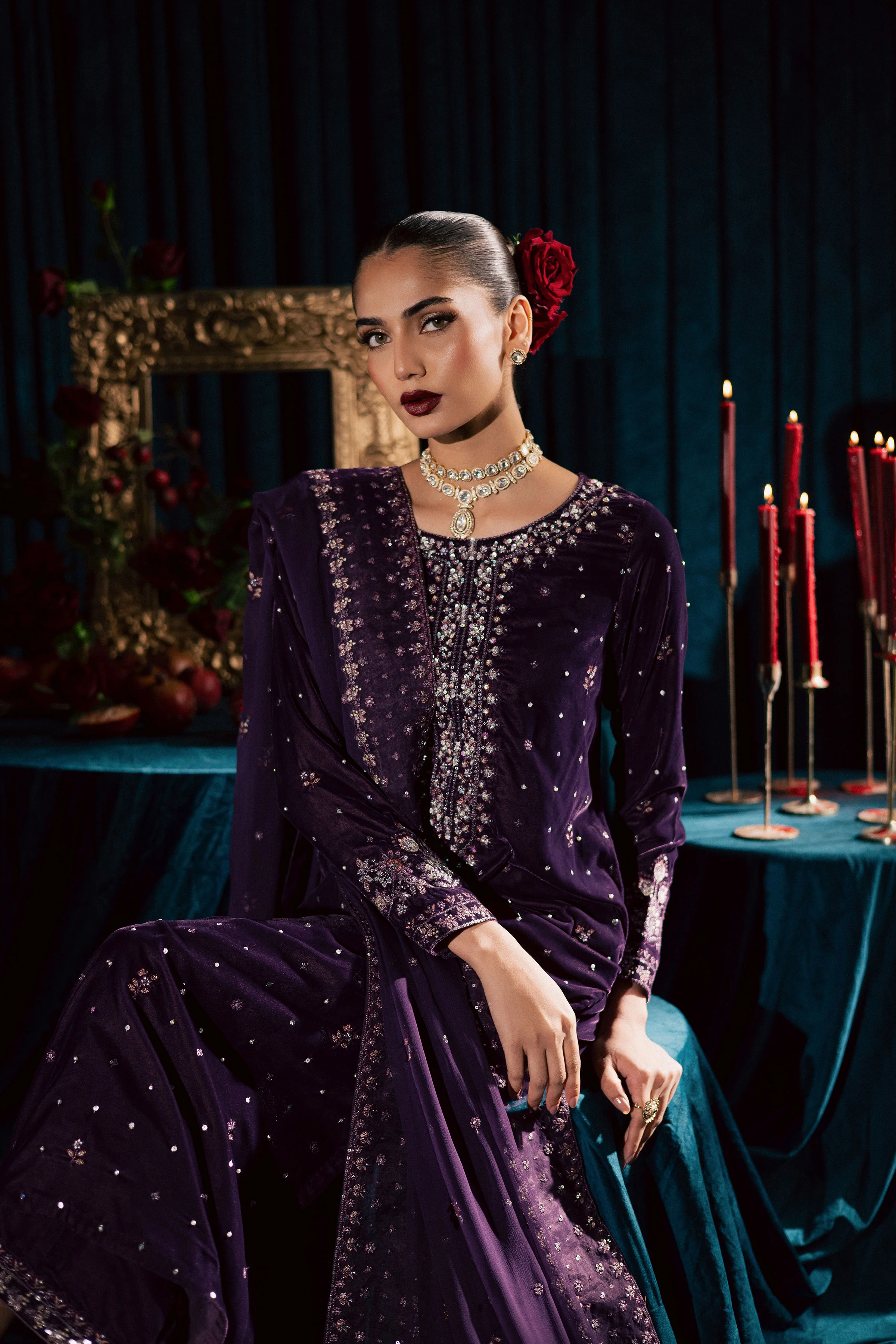 Odin 3Pc - Velvet Formal Dress - Image 3