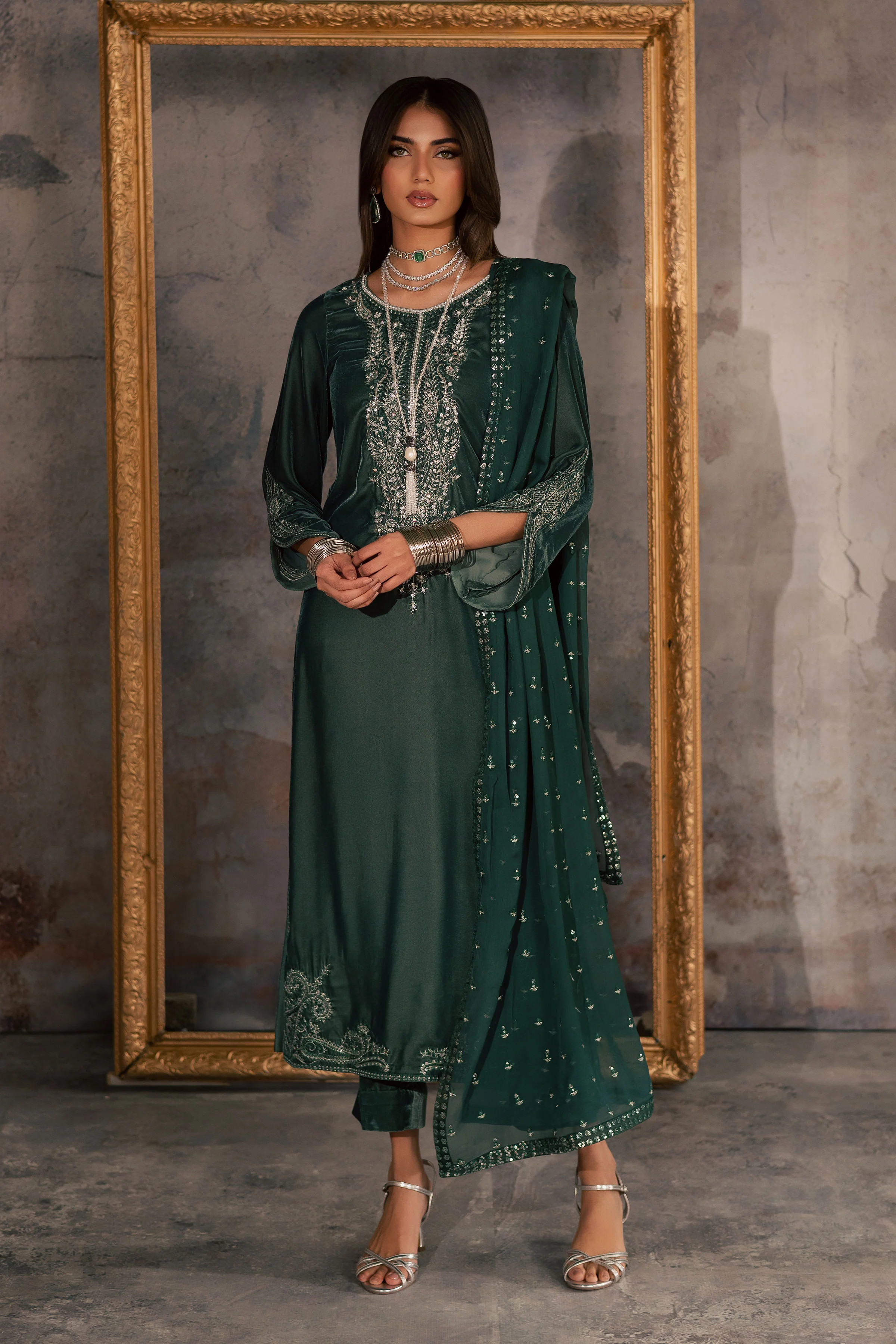 Opal 3Pc - Velvet Formal Dress - Image 11