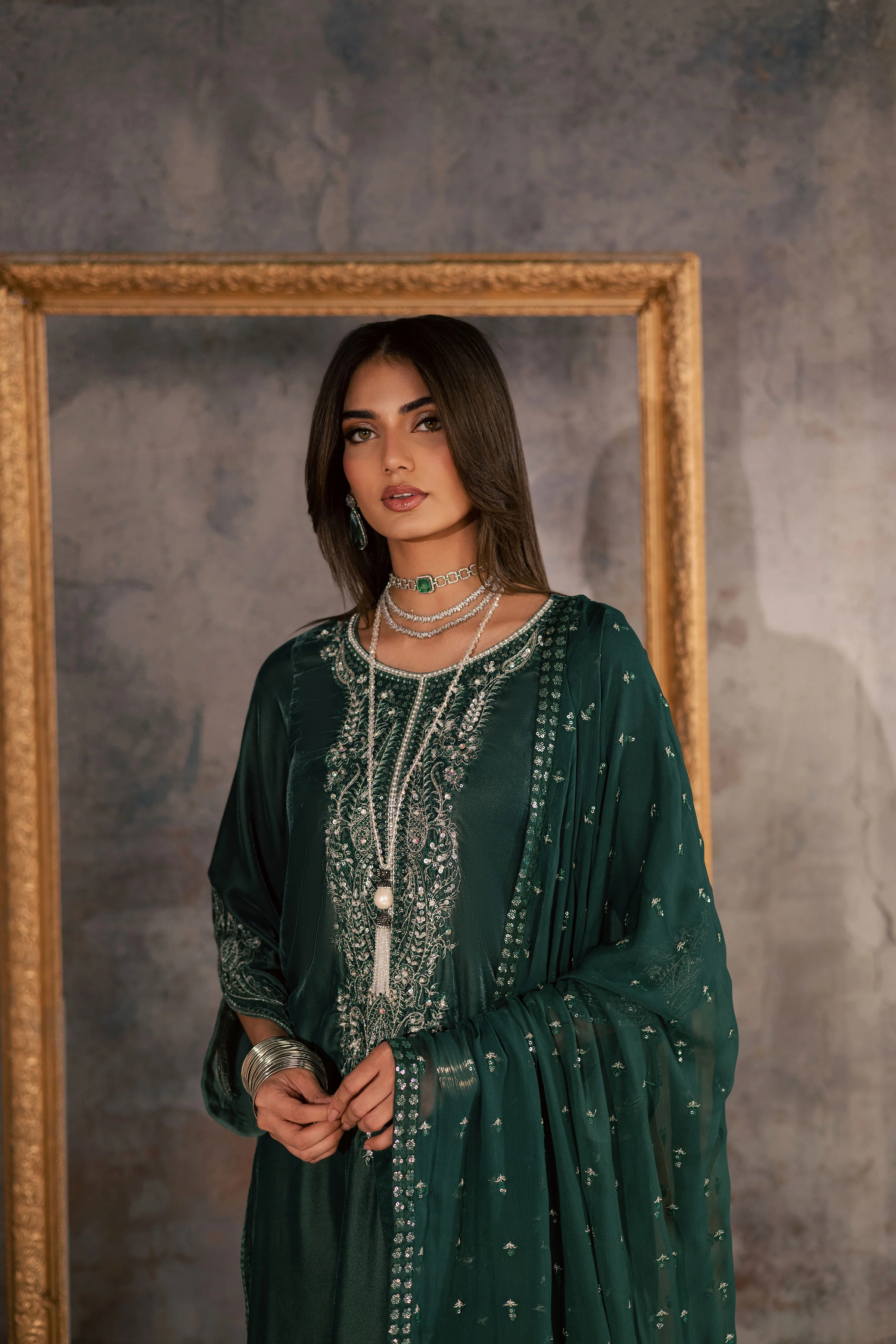 Opal 3Pc - Velvet Formal Dress - Image 2
