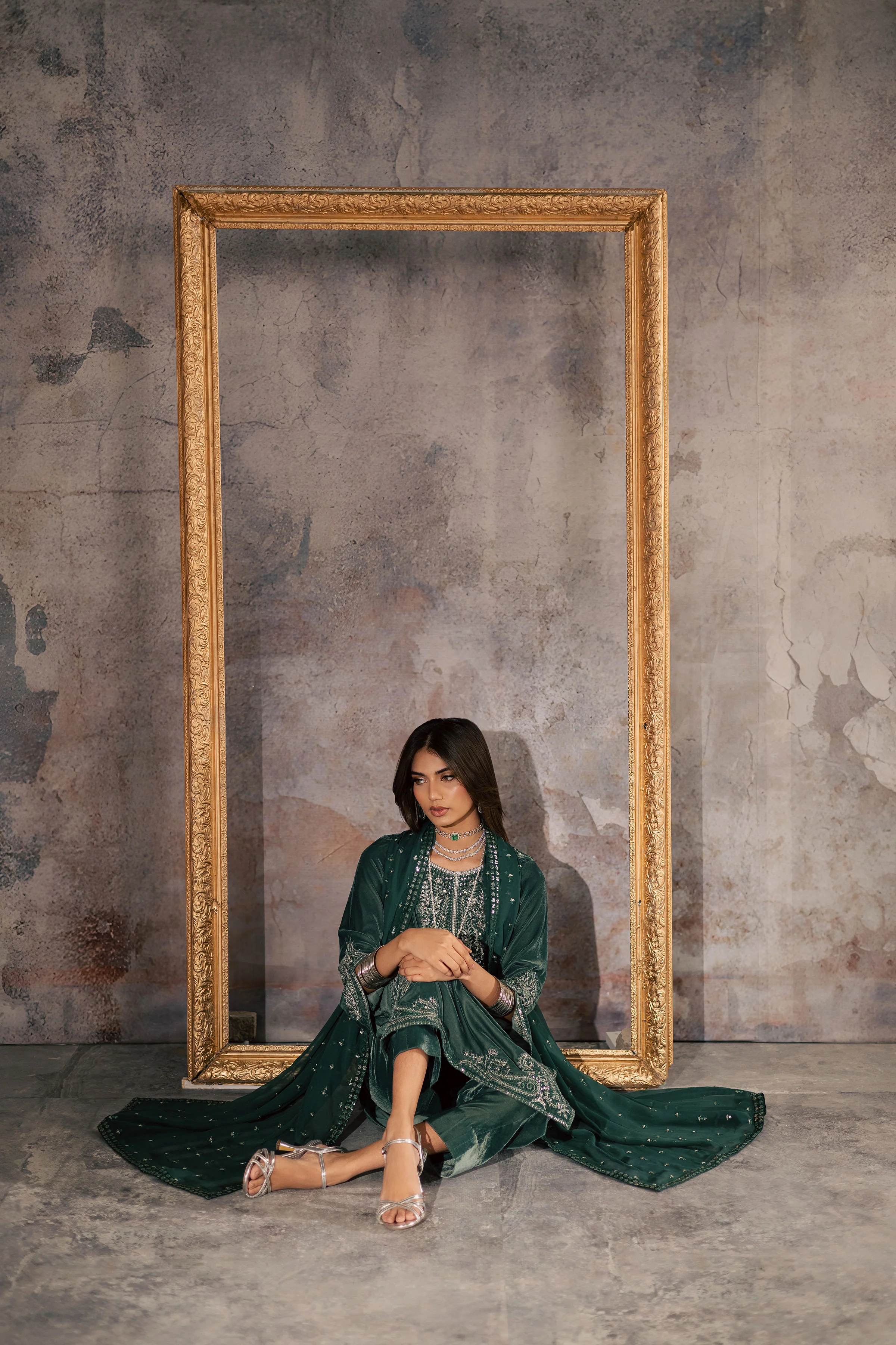 Opal 3Pc - Velvet Formal Dress - Image 3