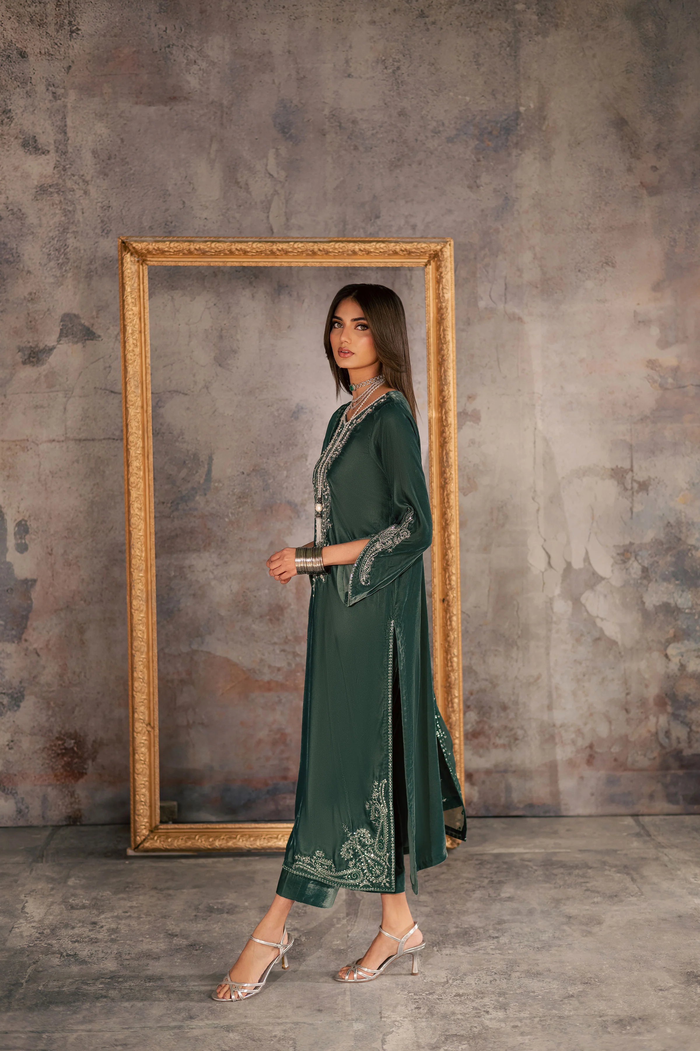 Opal 3Pc - Velvet Formal Dress - Image 4