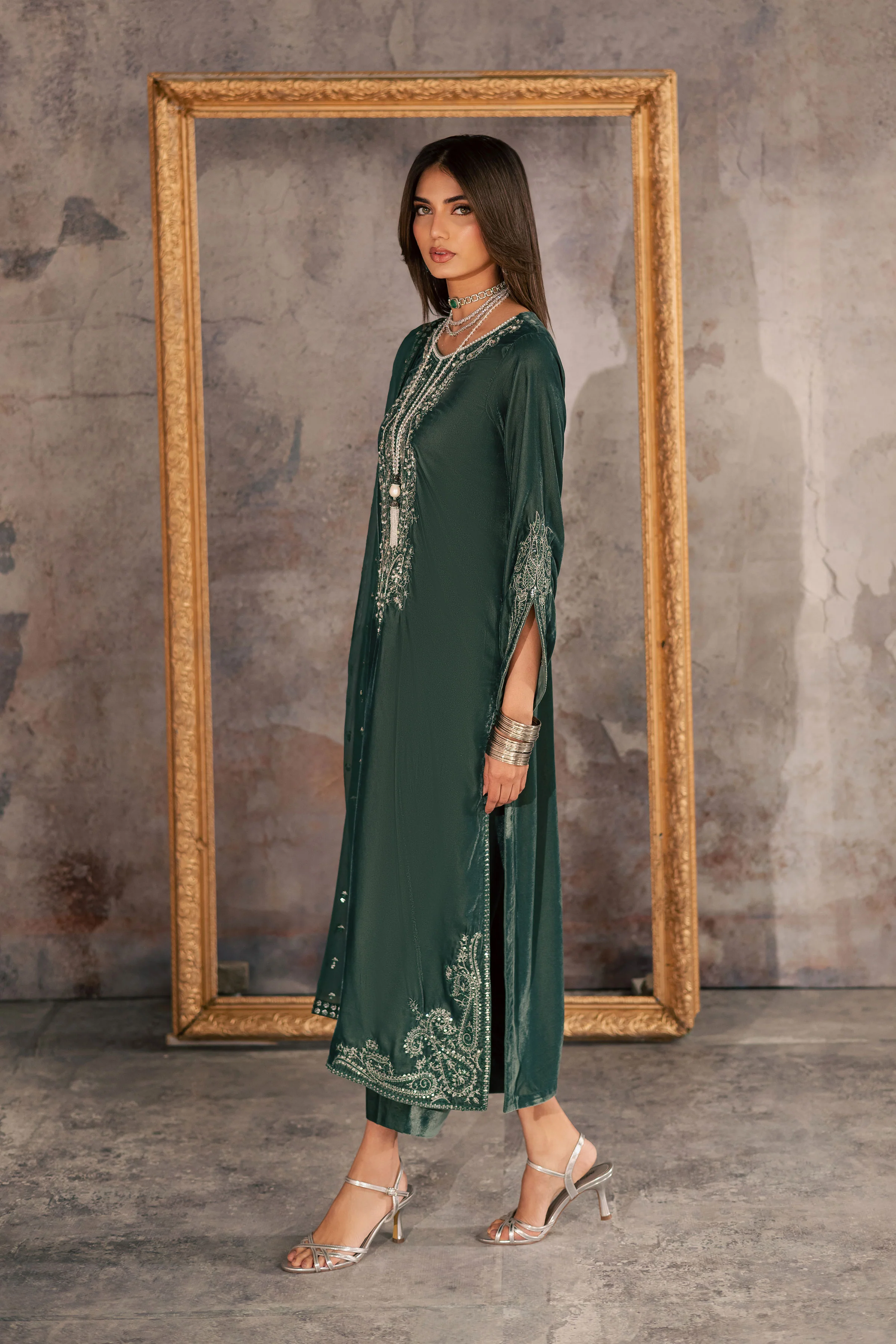 Opal 3Pc - Velvet Formal Dress - Image 5
