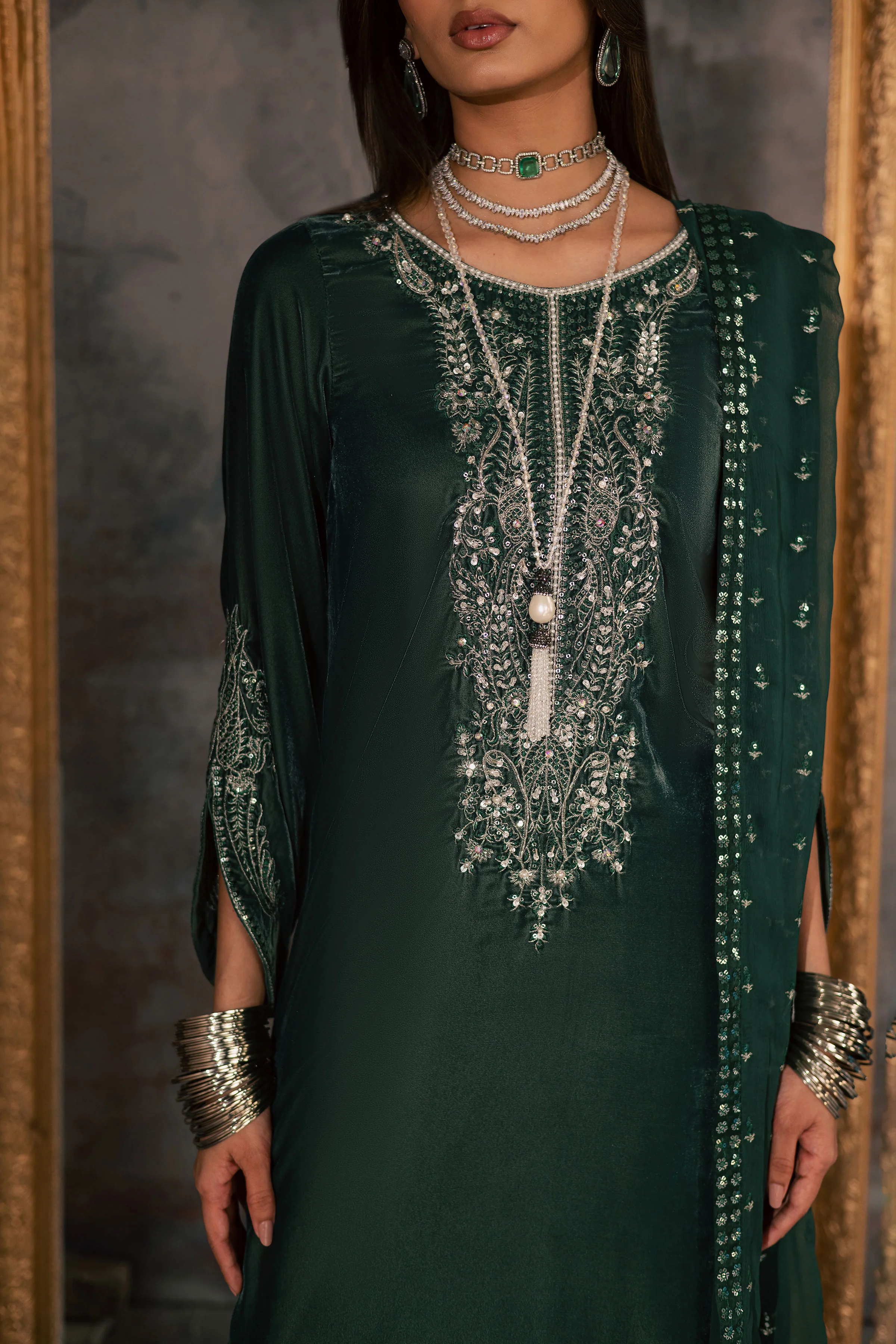 Opal 3Pc - Velvet Formal Dress - Image 9