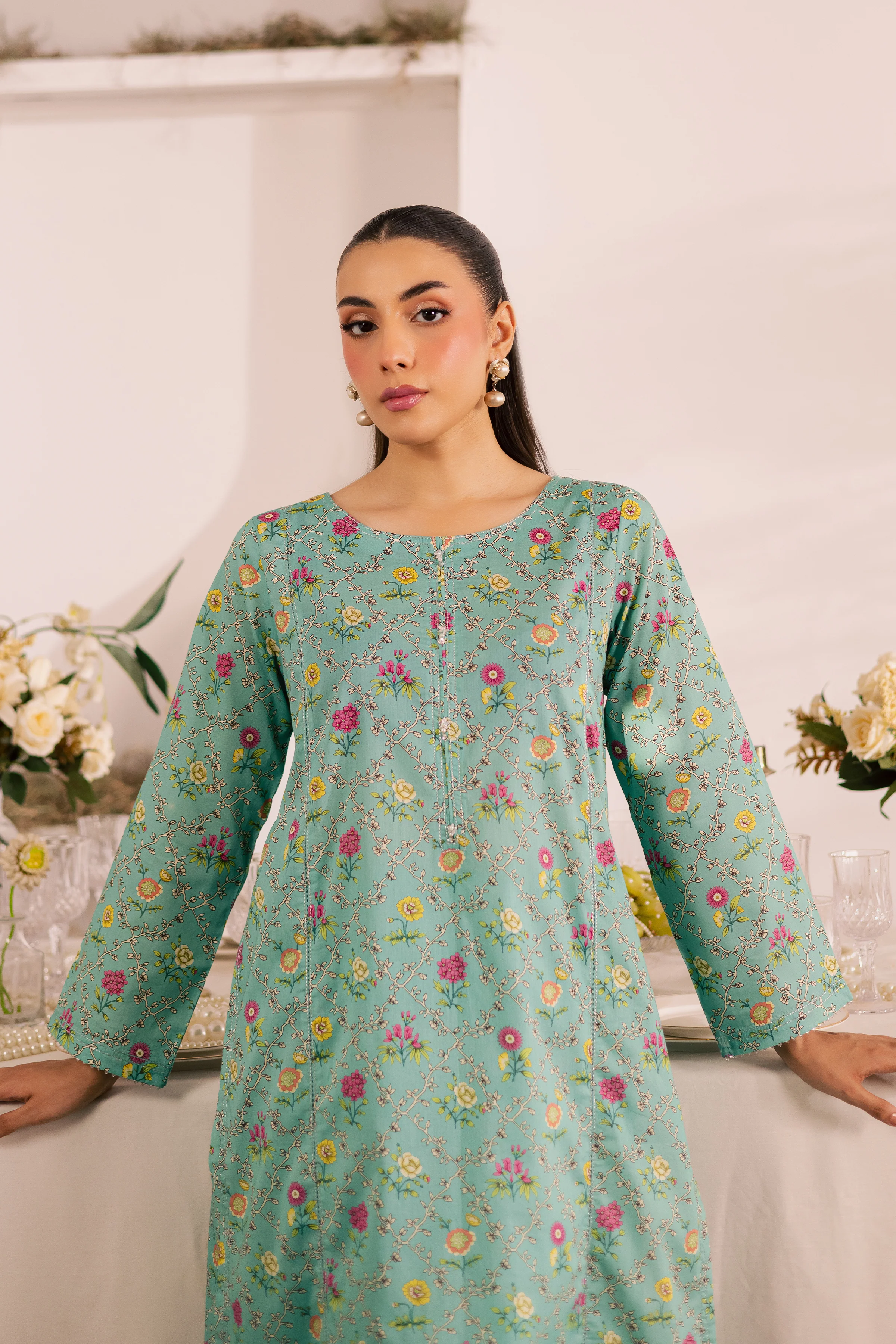 Ornate 2Pc - Printed Lawn Dress - Image 2