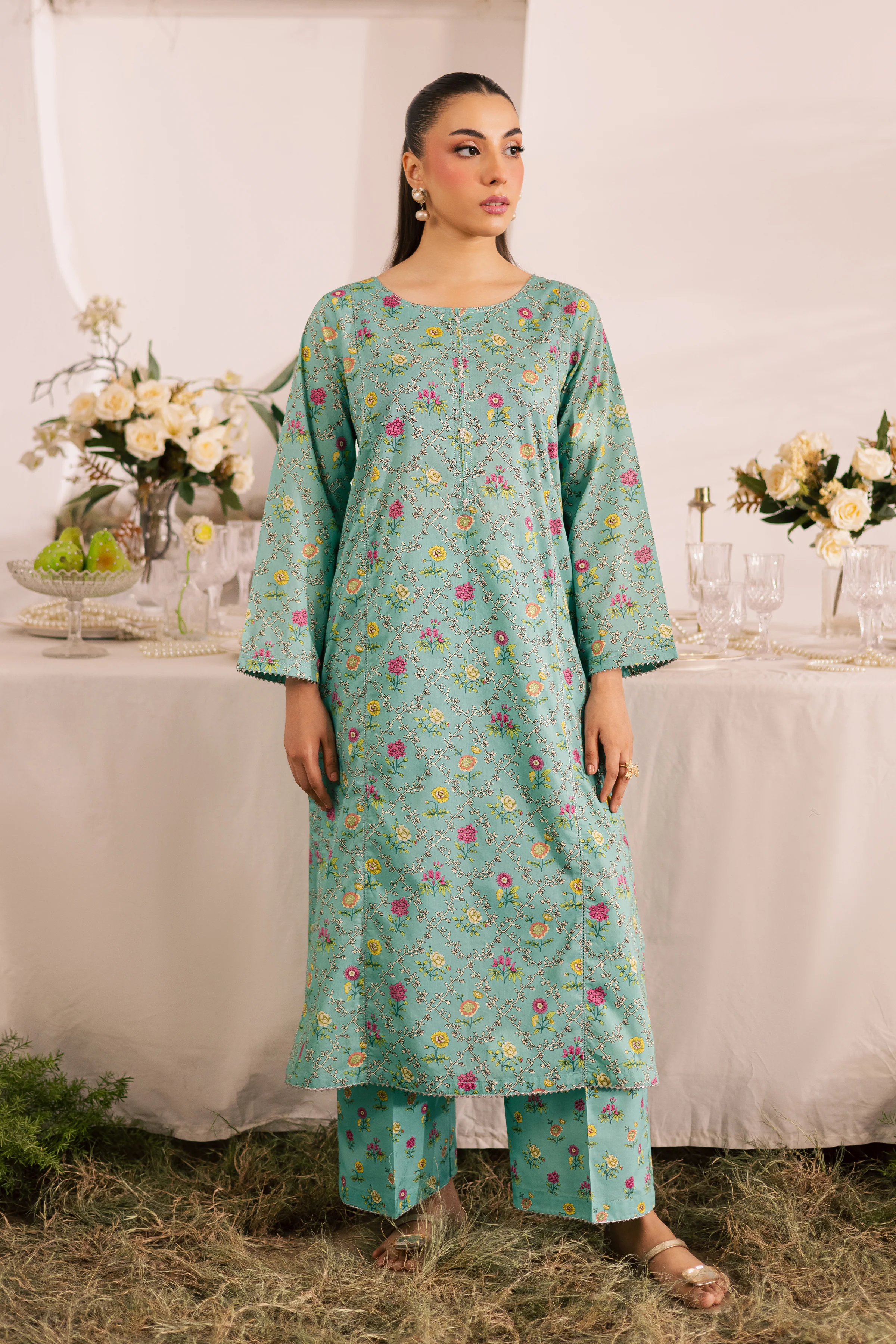 Ornate 2Pc - Printed Lawn Dress - Image 4