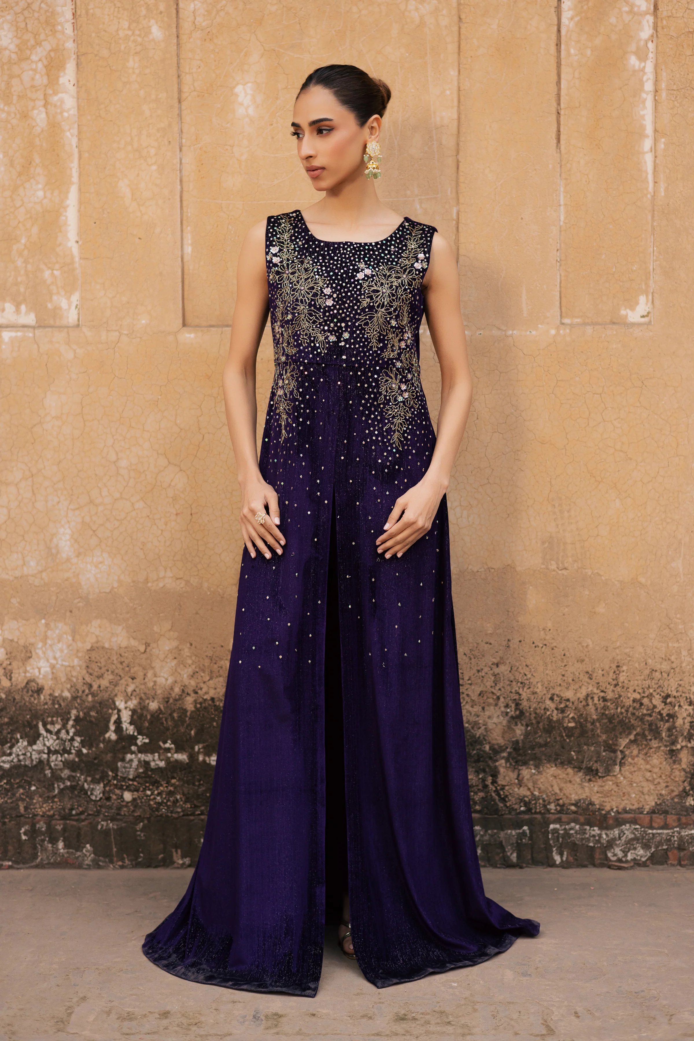 Parisa 2Pc - Velvet Formal Dress - Image 3