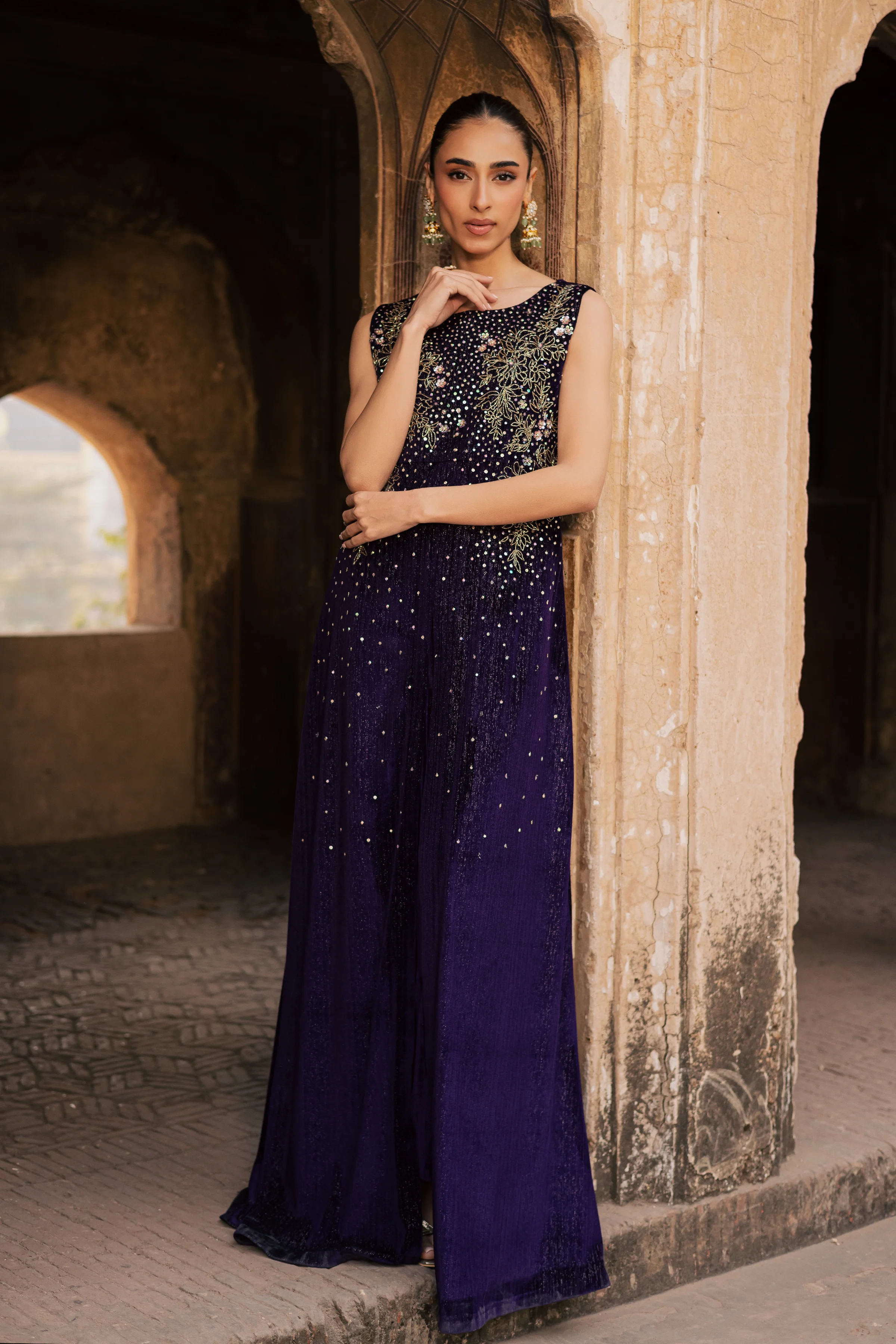 Parisa 2Pc - Velvet Formal Dress - Image 5