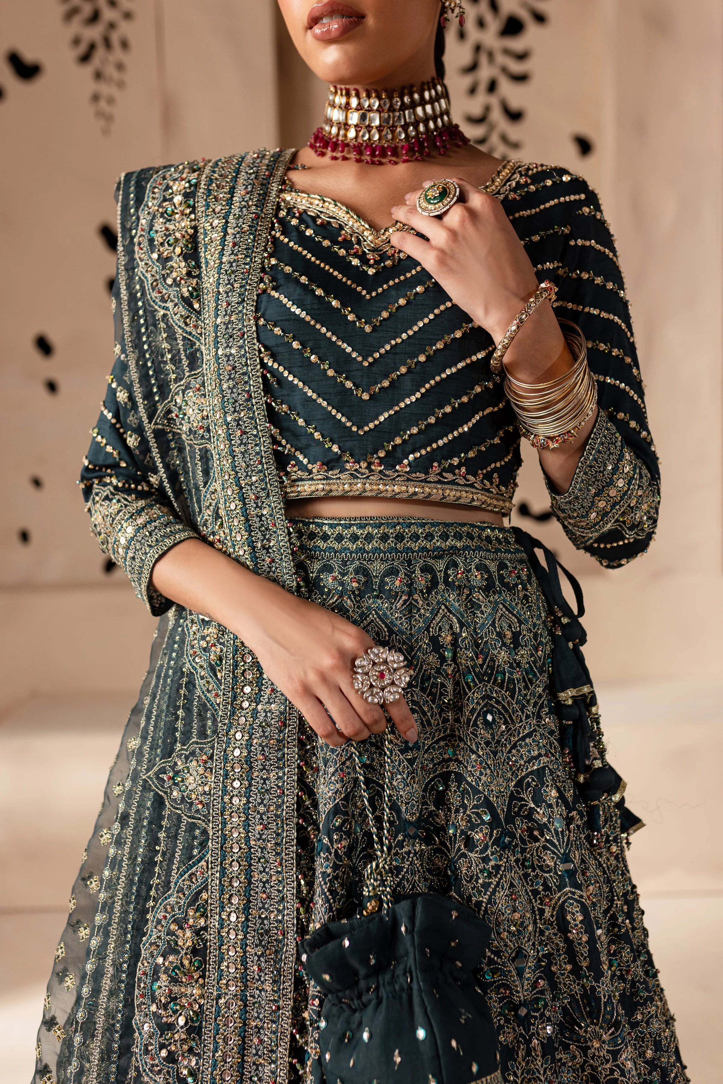 Parisa 4Pc - Bridal Dress - Image 10