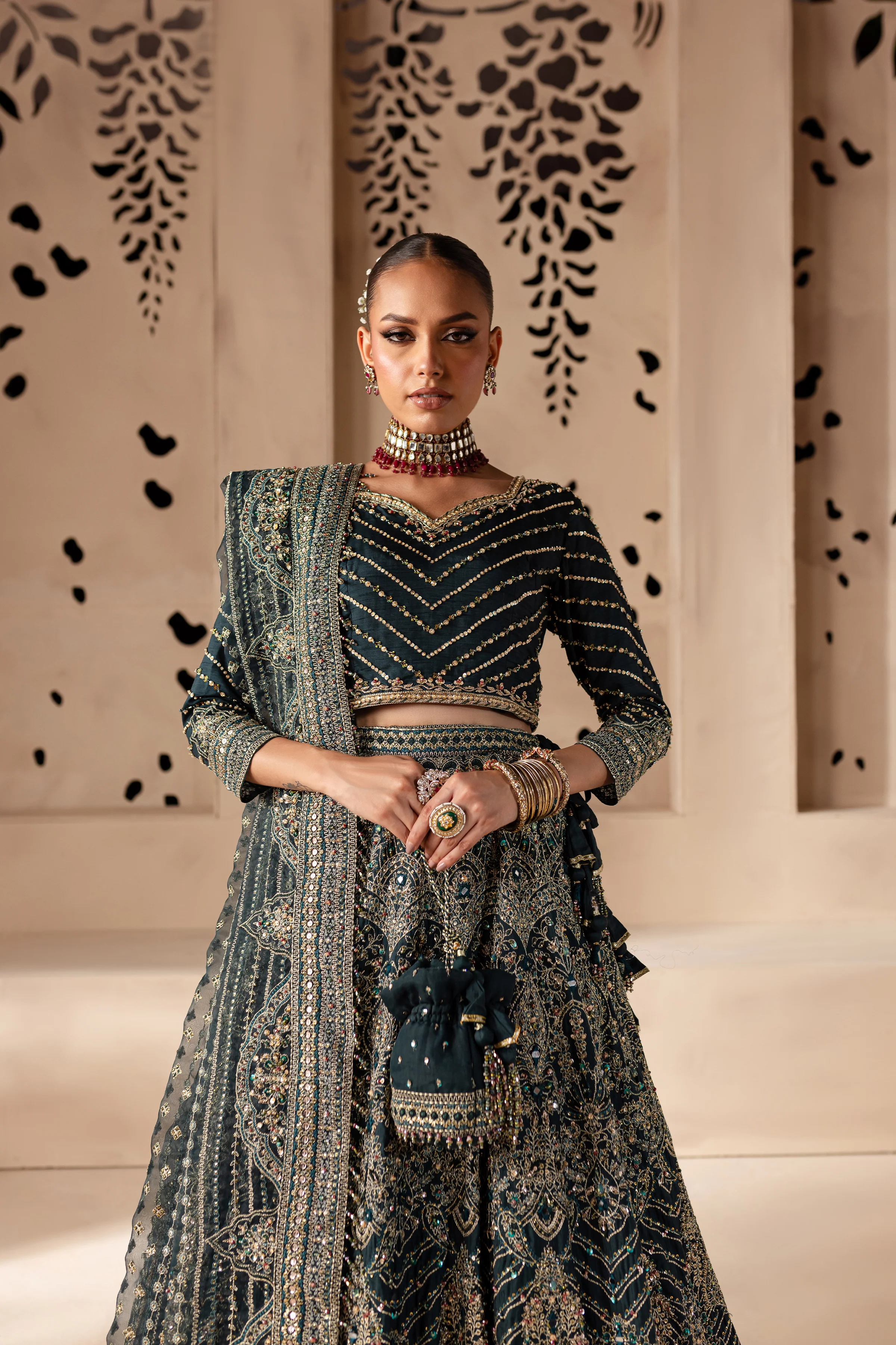 Parisa 4Pc - Bridal Dress - Image 4