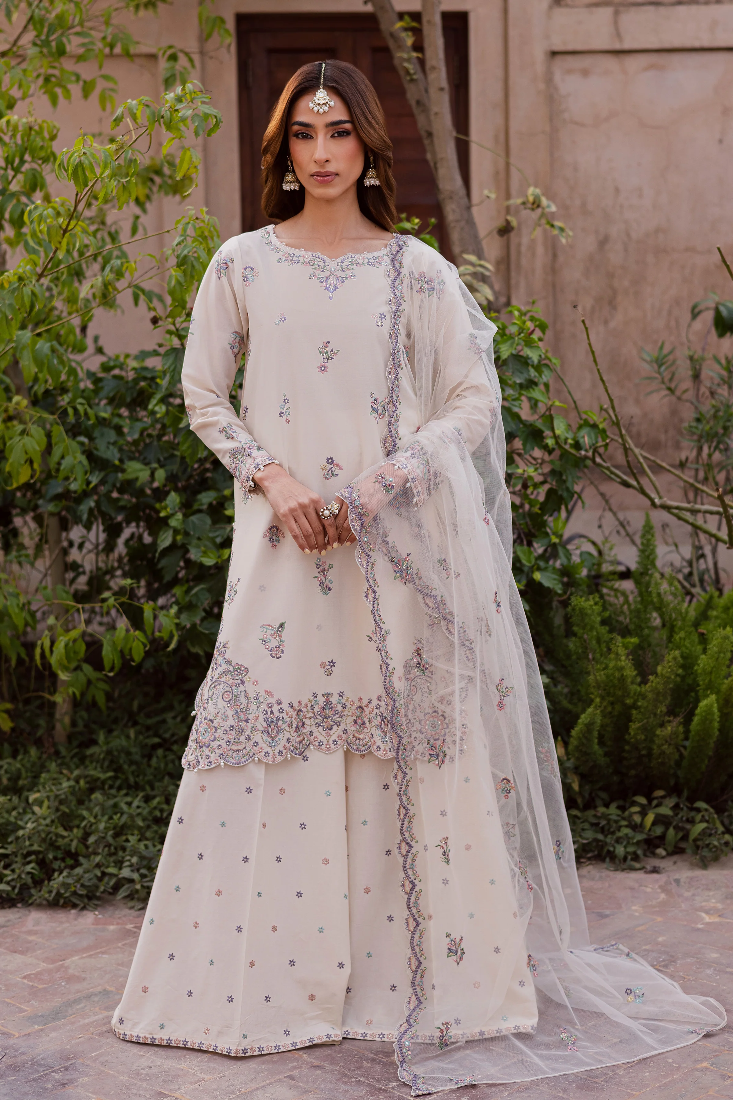 Pearl 3Pc - Festive Embroidered Lawn - Image 4
