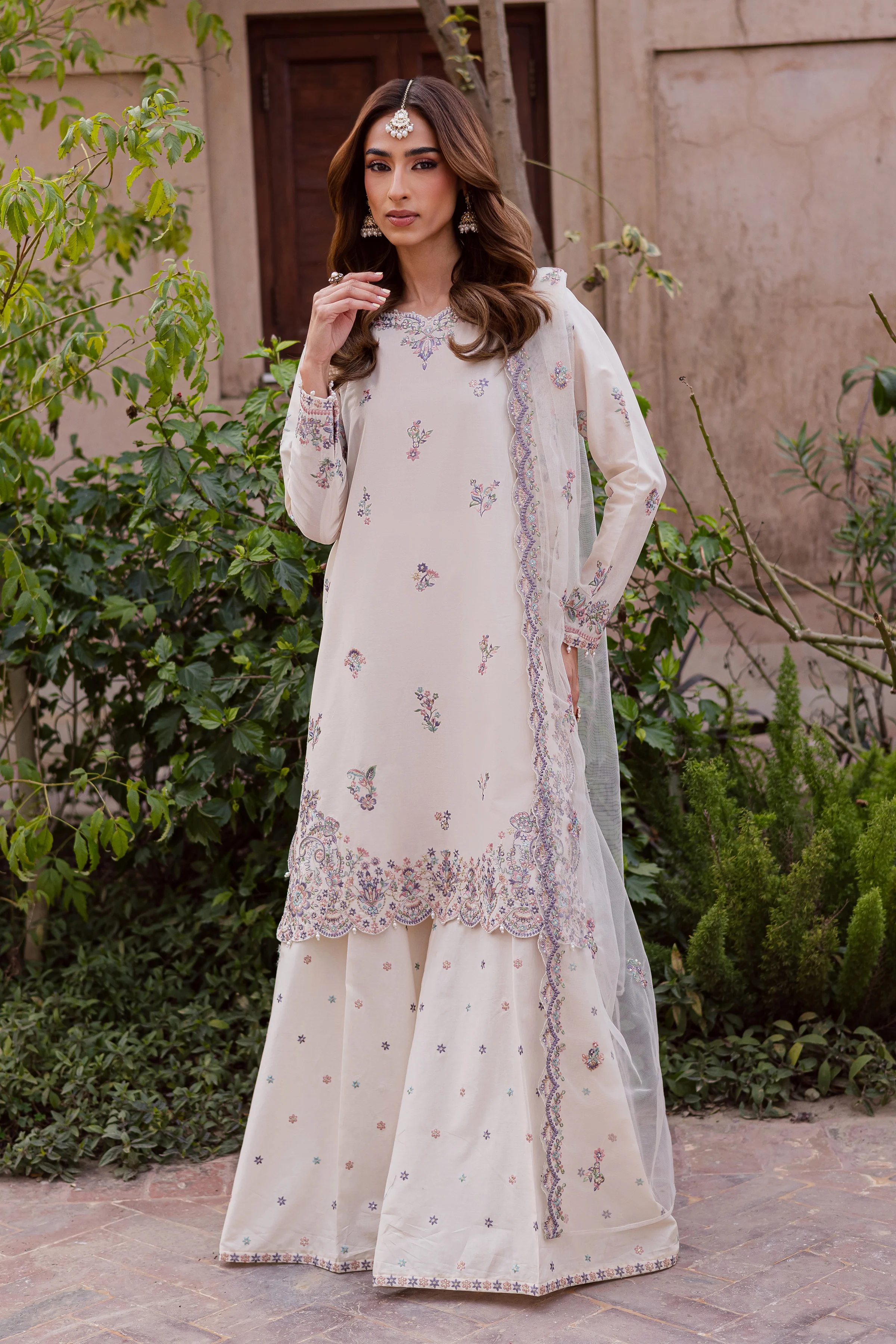 Pearl 3Pc - Festive Embroidered Lawn - Image 5