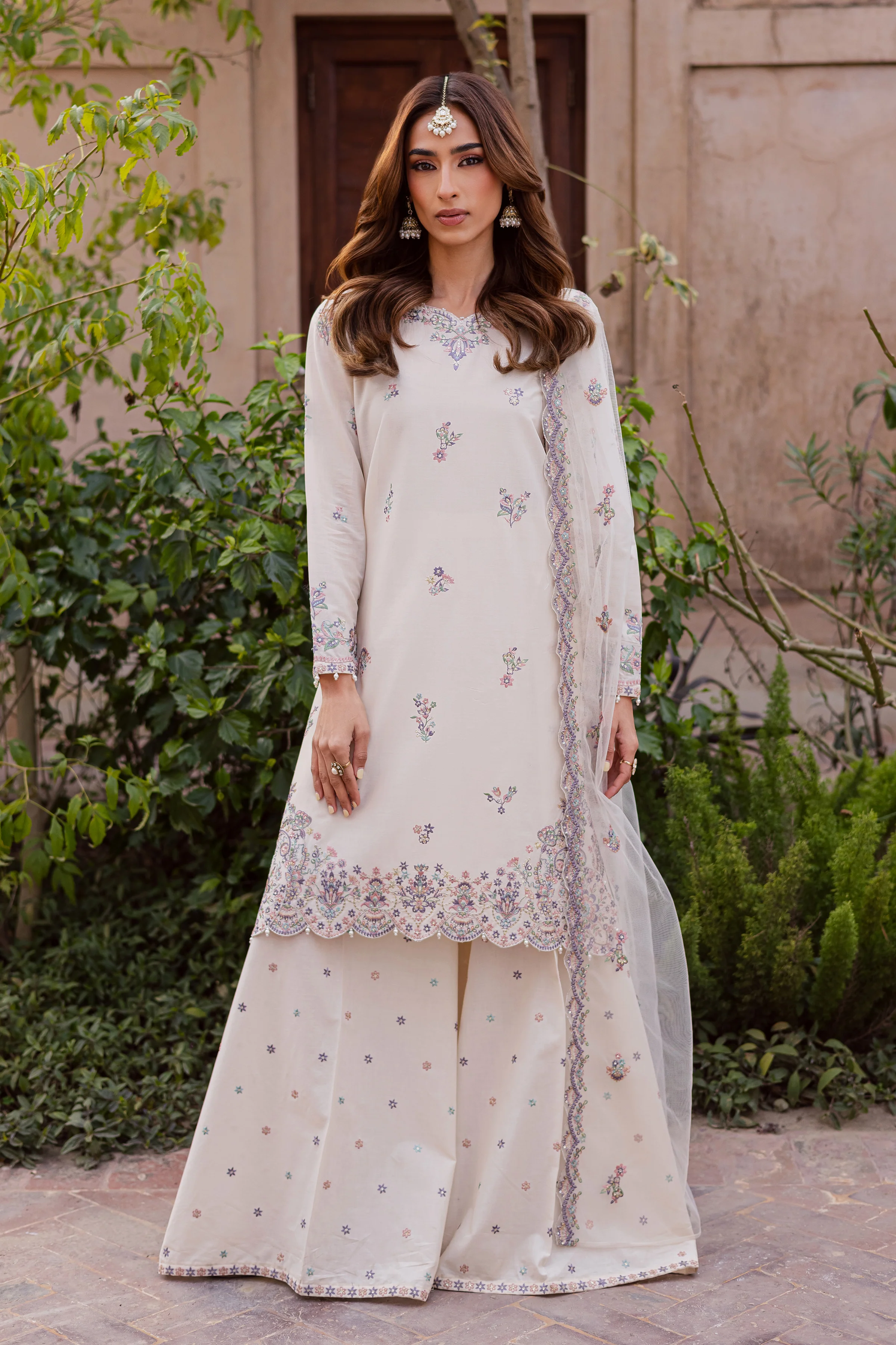 Pearl 3Pc - Festive Embroidered Lawn - Image 6