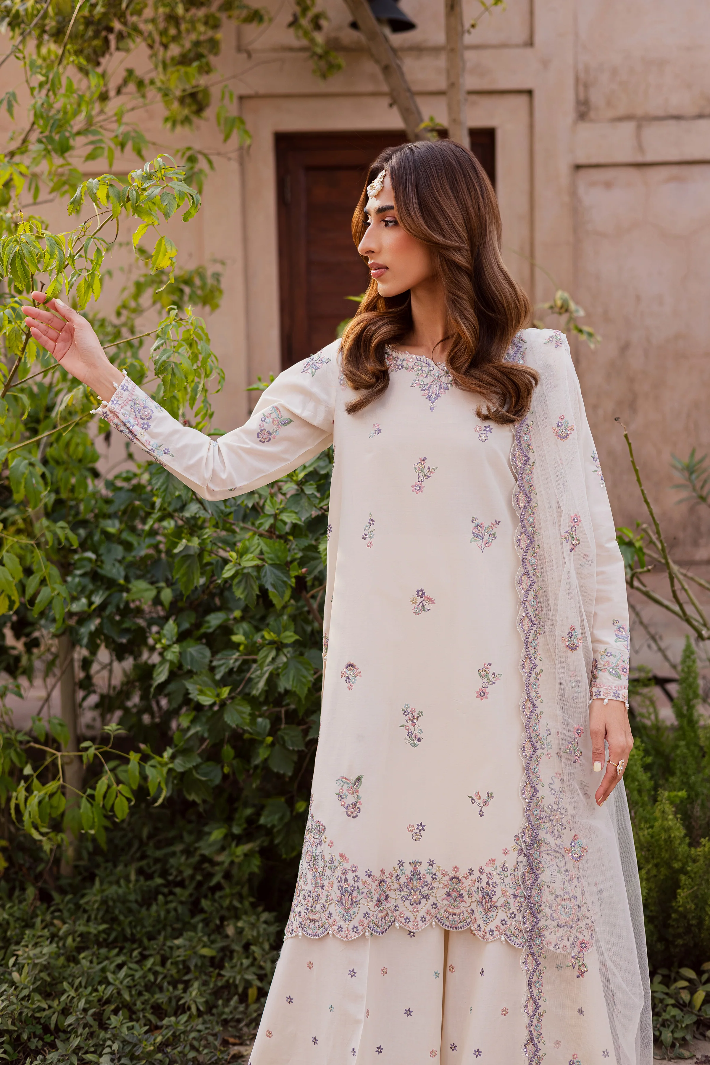 Pearl 3Pc - Festive Embroidered Lawn - Image 7