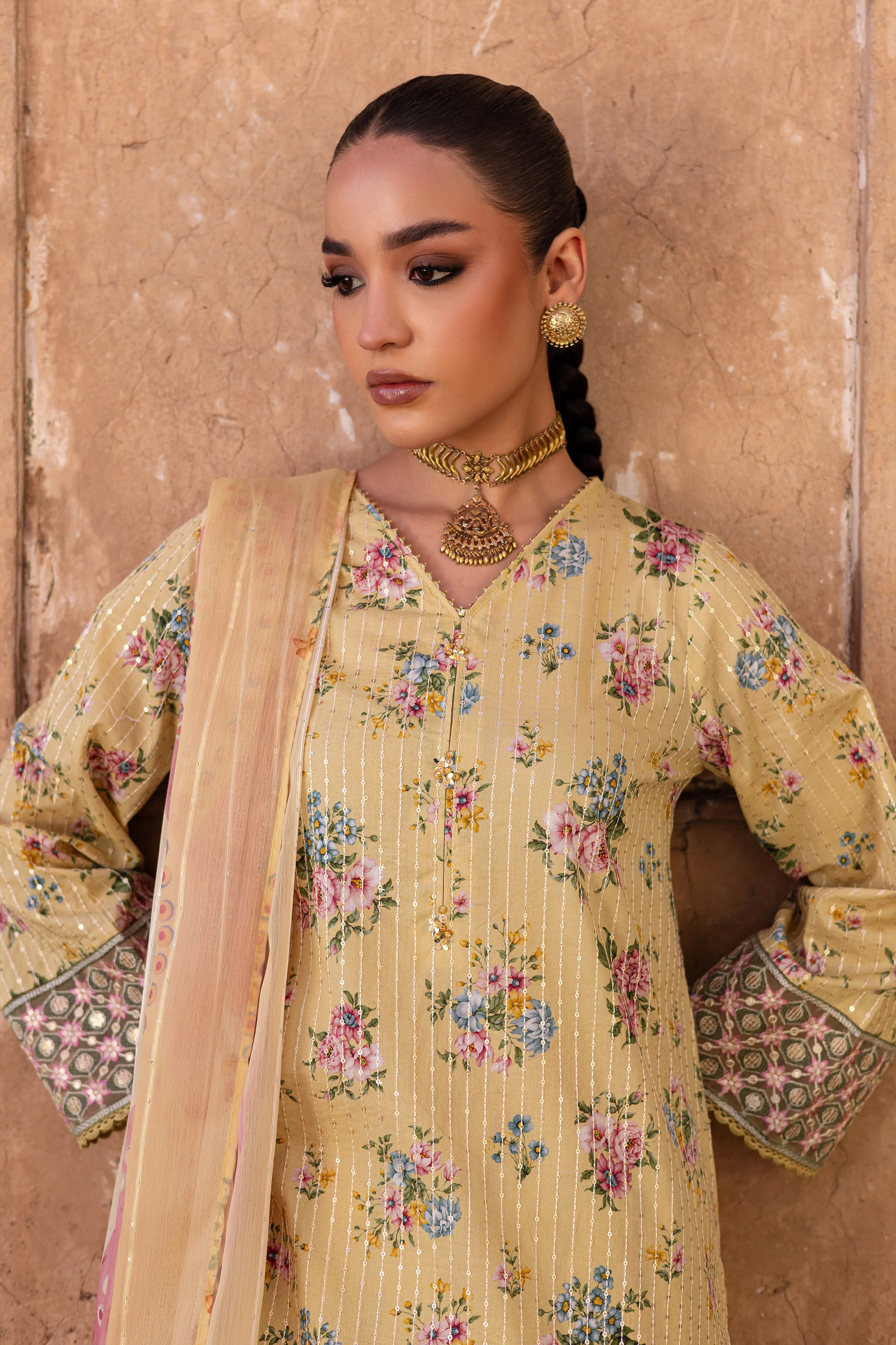 Pikachu 3Pc- Printed Lawn Dress - Image 3