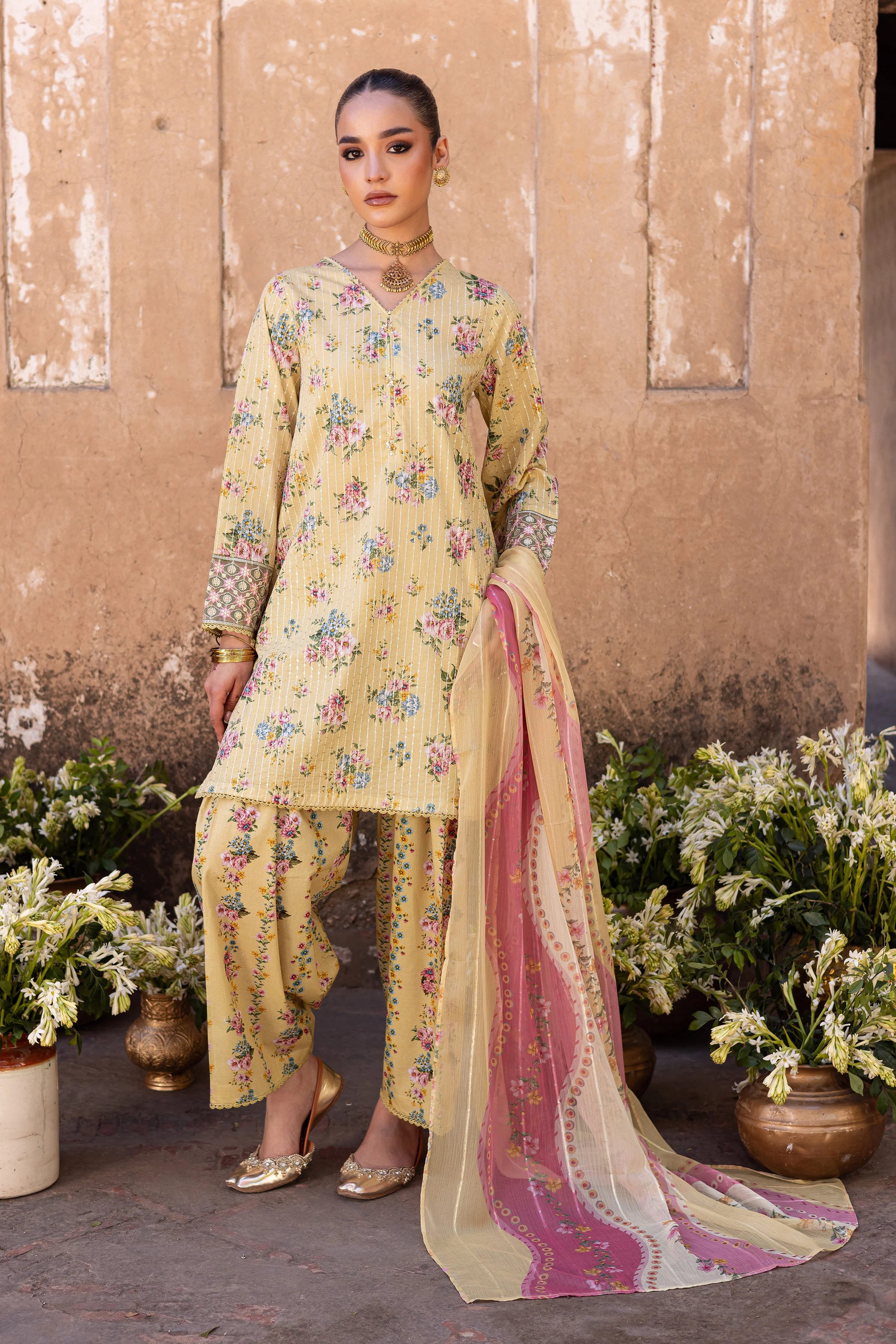 Pikachu 3Pc- Printed Lawn Dress - Image 5