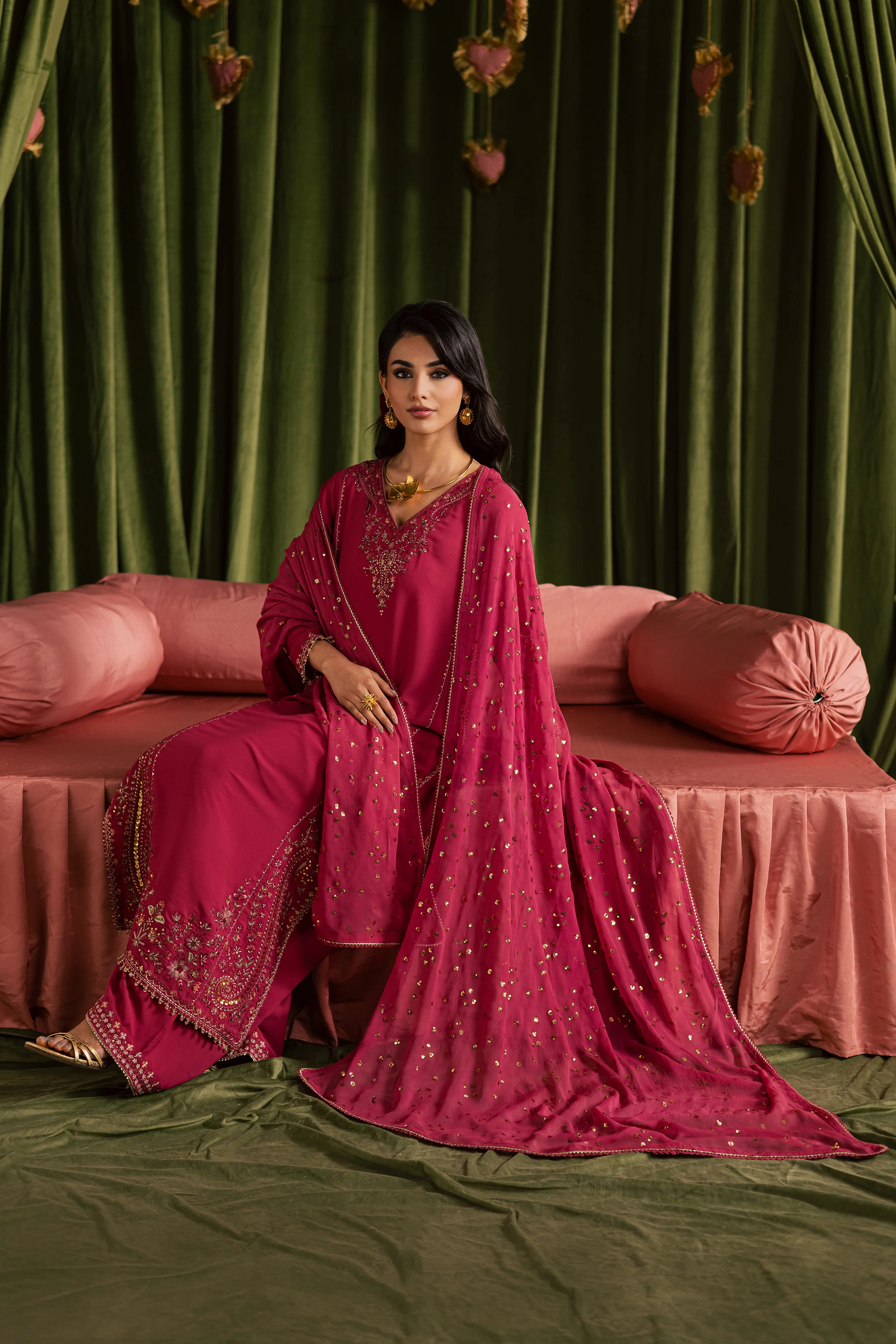 Pink Iris 3Pc - Festive Luxe Pret - Image 2