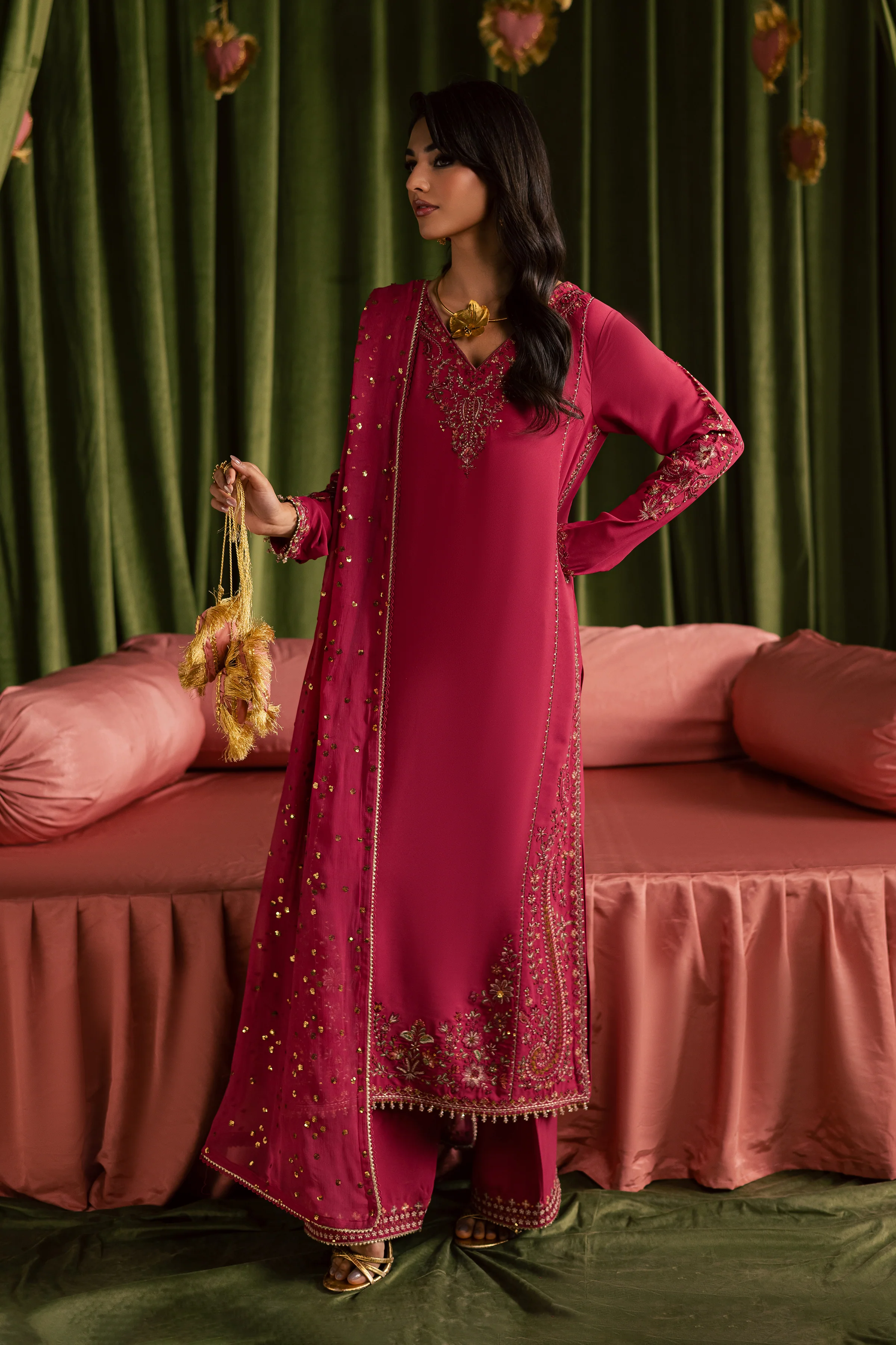 Pink Iris 3Pc - Festive Luxe Pret - Image 6