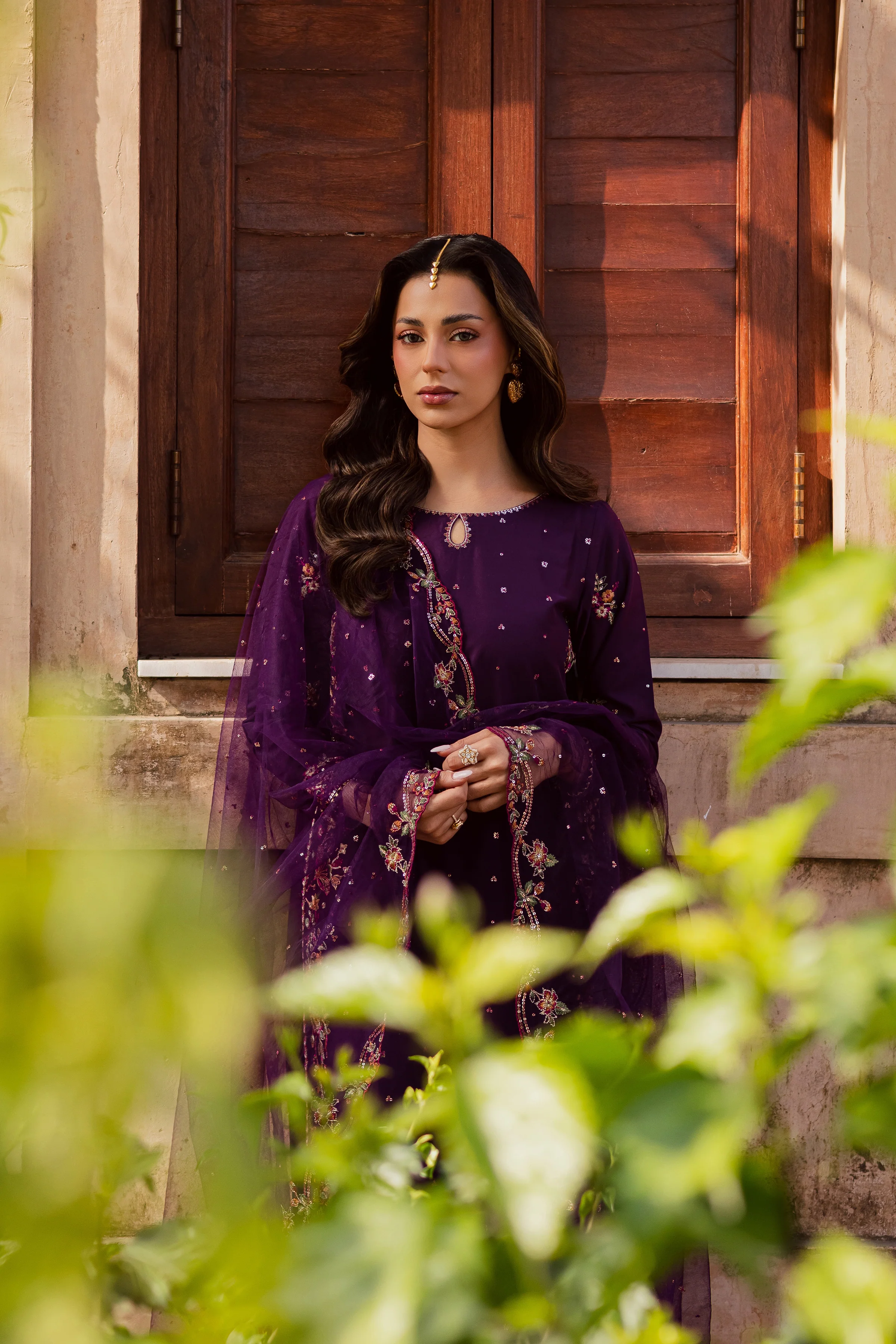 Pink Lavender 3Pc - Festive Embroidered Lawn - Image 7