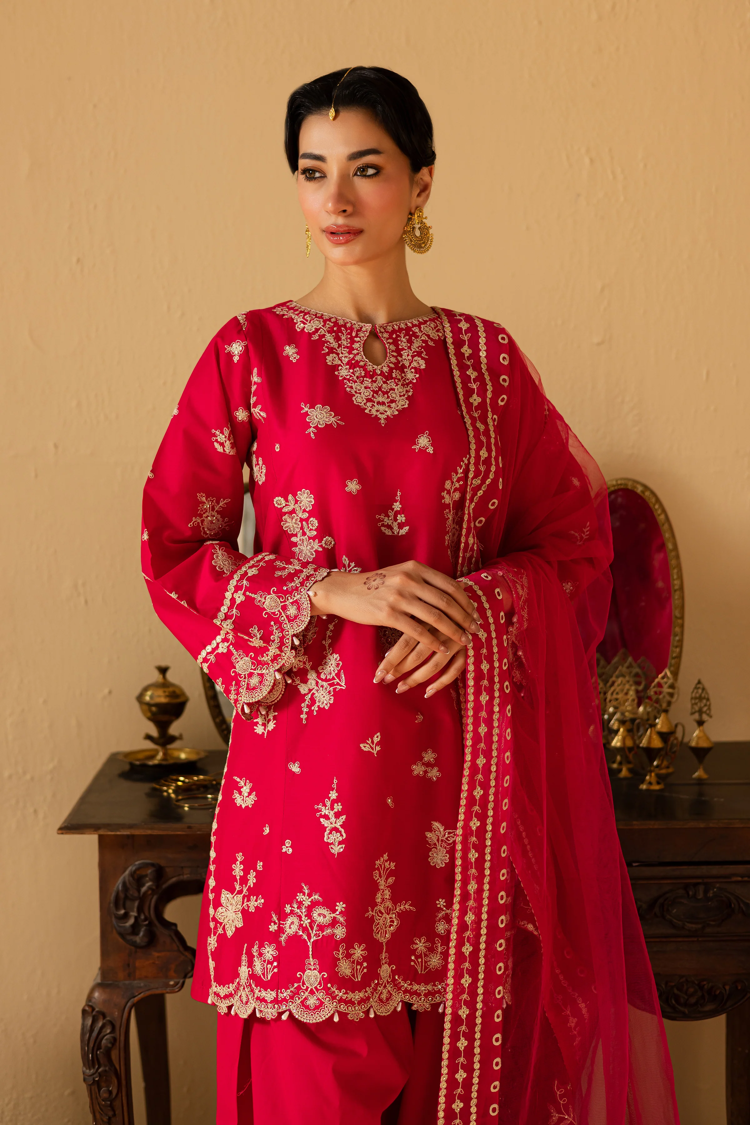 Pink Pearl 3Pc - Festive Eid Pret - Image 2